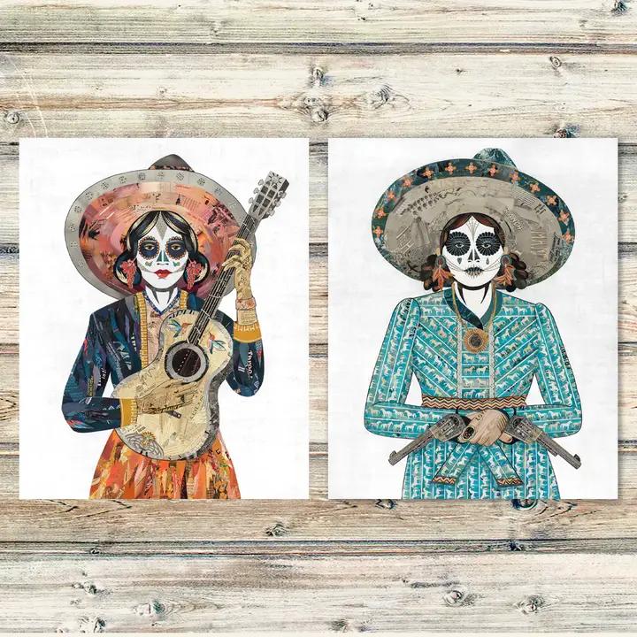 Art Print | Day of of the Dead Wall Art | Sing Me Back Home、mySite、g9winljtr