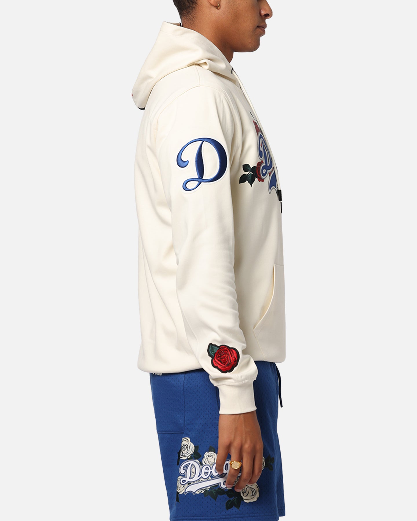 Pro Standard Los Angeles Dodgers Roses Pullover Hoodie Eggshell、mySite、zt4zffjzw