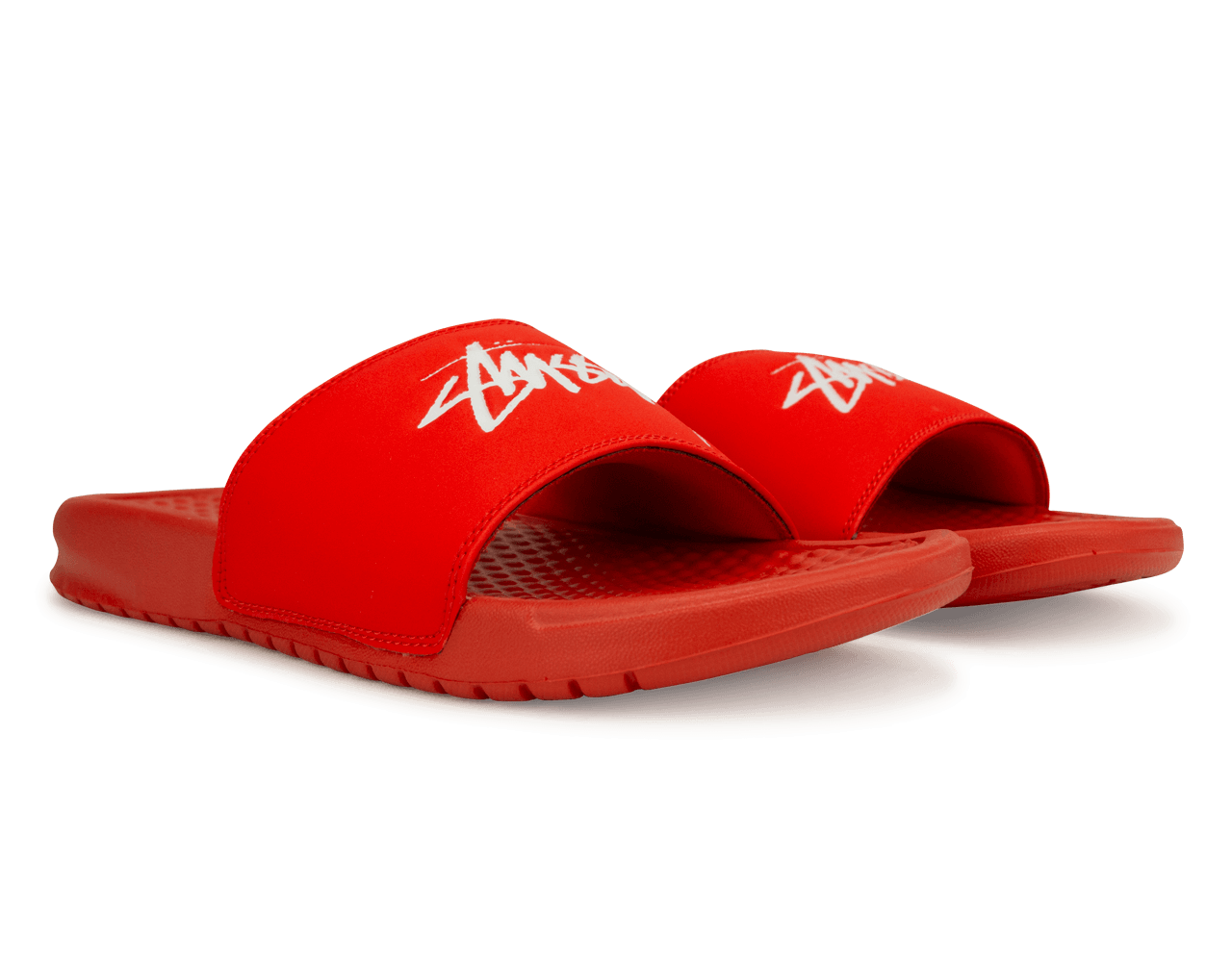 Nike Men's Benassi Stussy Sandal Red/White、mySite、noshort