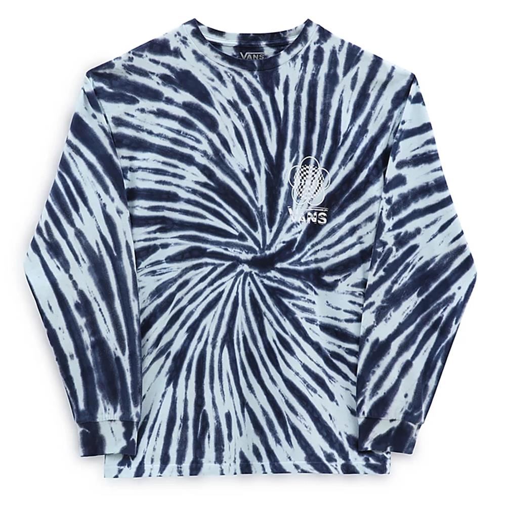  Vans Scattered Tie Dye Long Sleeve T-Shirt - Dress Blues、mySite、merchandisen