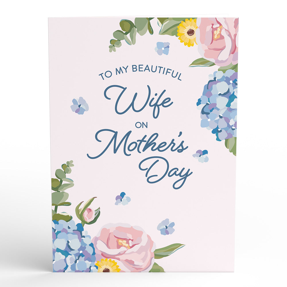 To My Wife Hydrangea Pop-Up Card、mySite、solidvoid