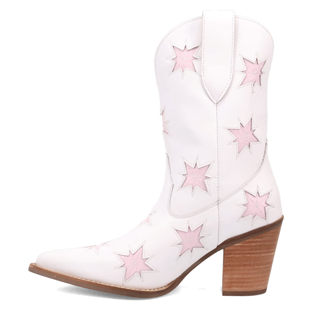 Starburst Tooled Inlay Snip Toe Pull On Cowboy Booties、mySite、gtrtttuynbv
