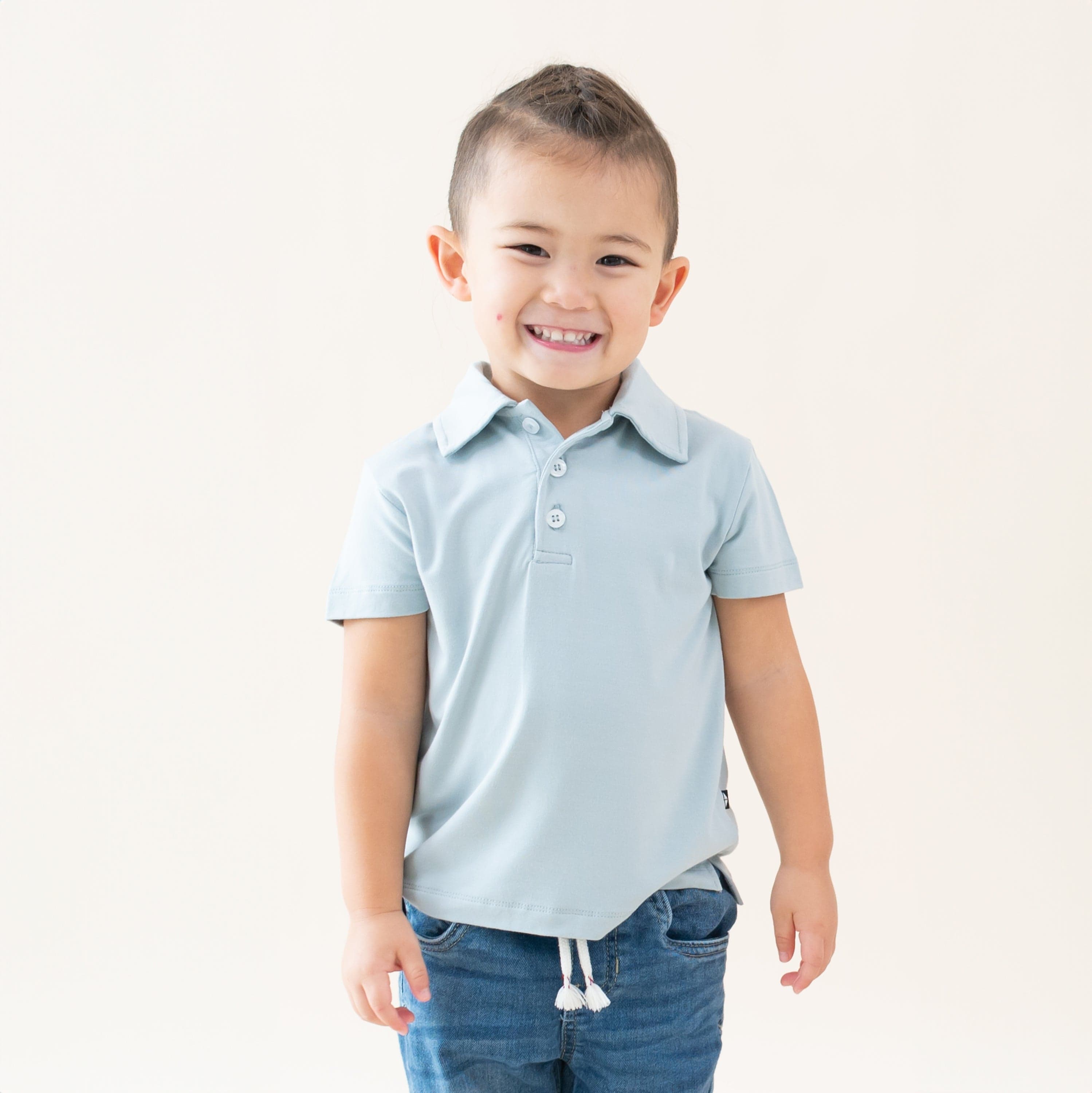  Toddler Short Sleeve Polo in Fog、mySite、layawaytickets