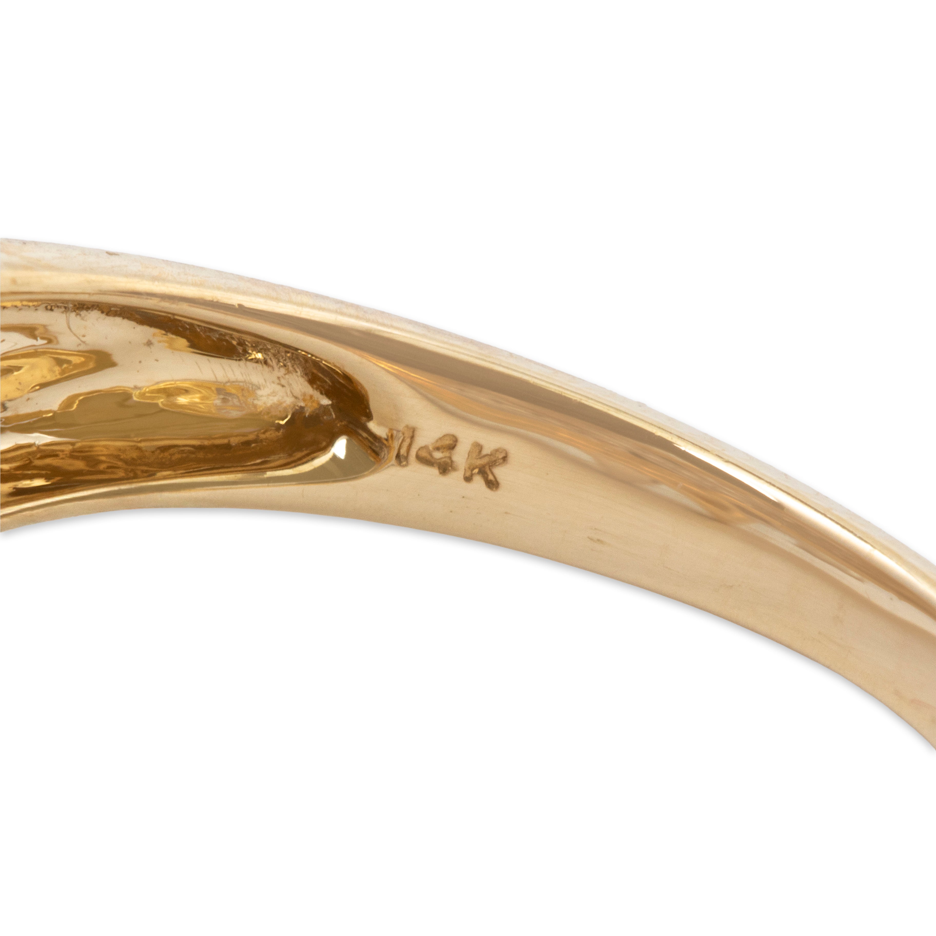 Vintage 14k Yellow Gold .24cttw Diamond Brilliant Bypass Ring 7.00、mySite、hinf8tx79