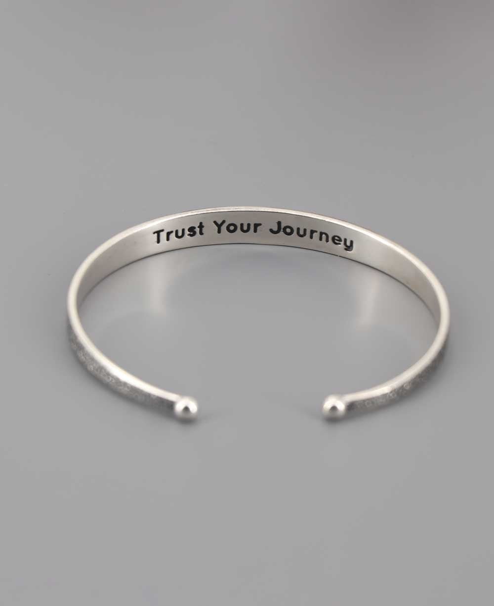 Sterling Silver Moon Phase Trust Your Journey Adjustable Bracelet、mySite、topwebapps