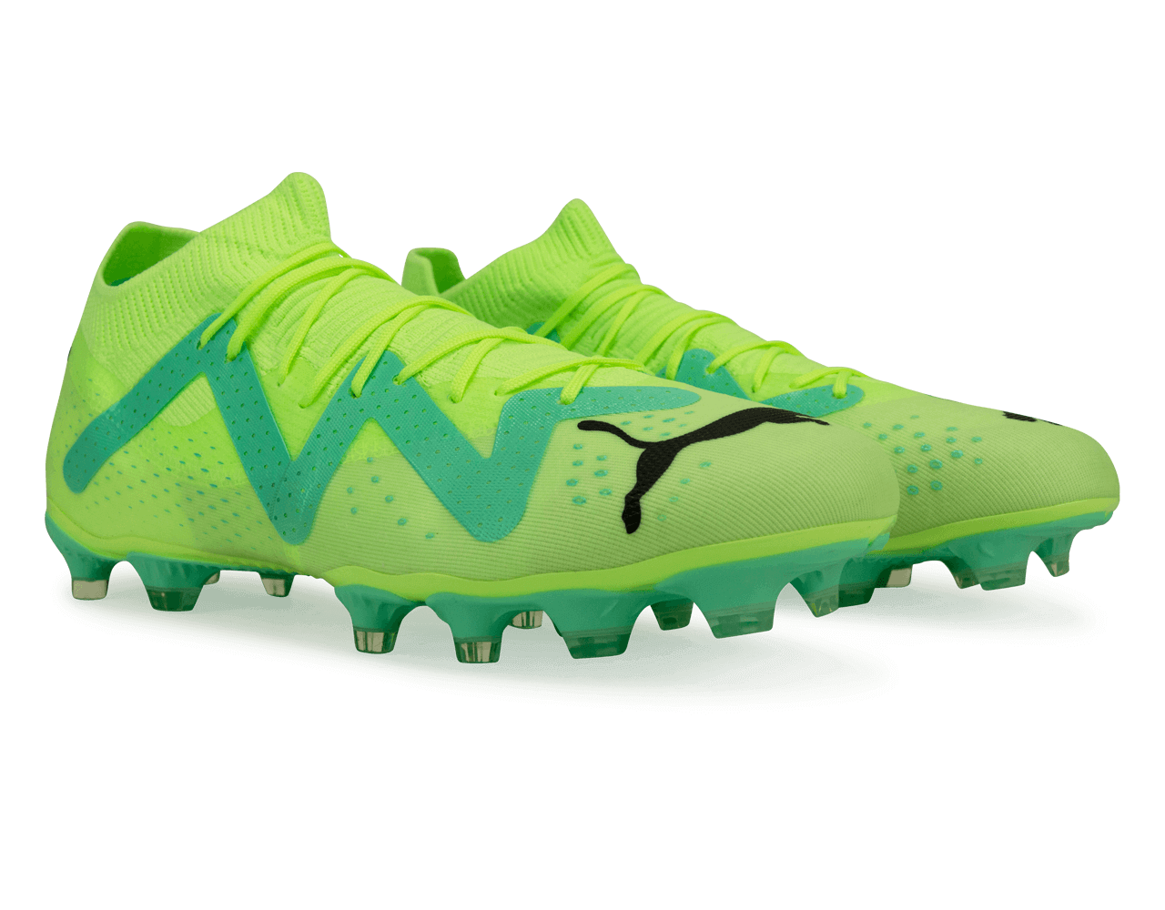 PUMA Men's Future Match FG/AG Yellow/Mint、mySite、noshort