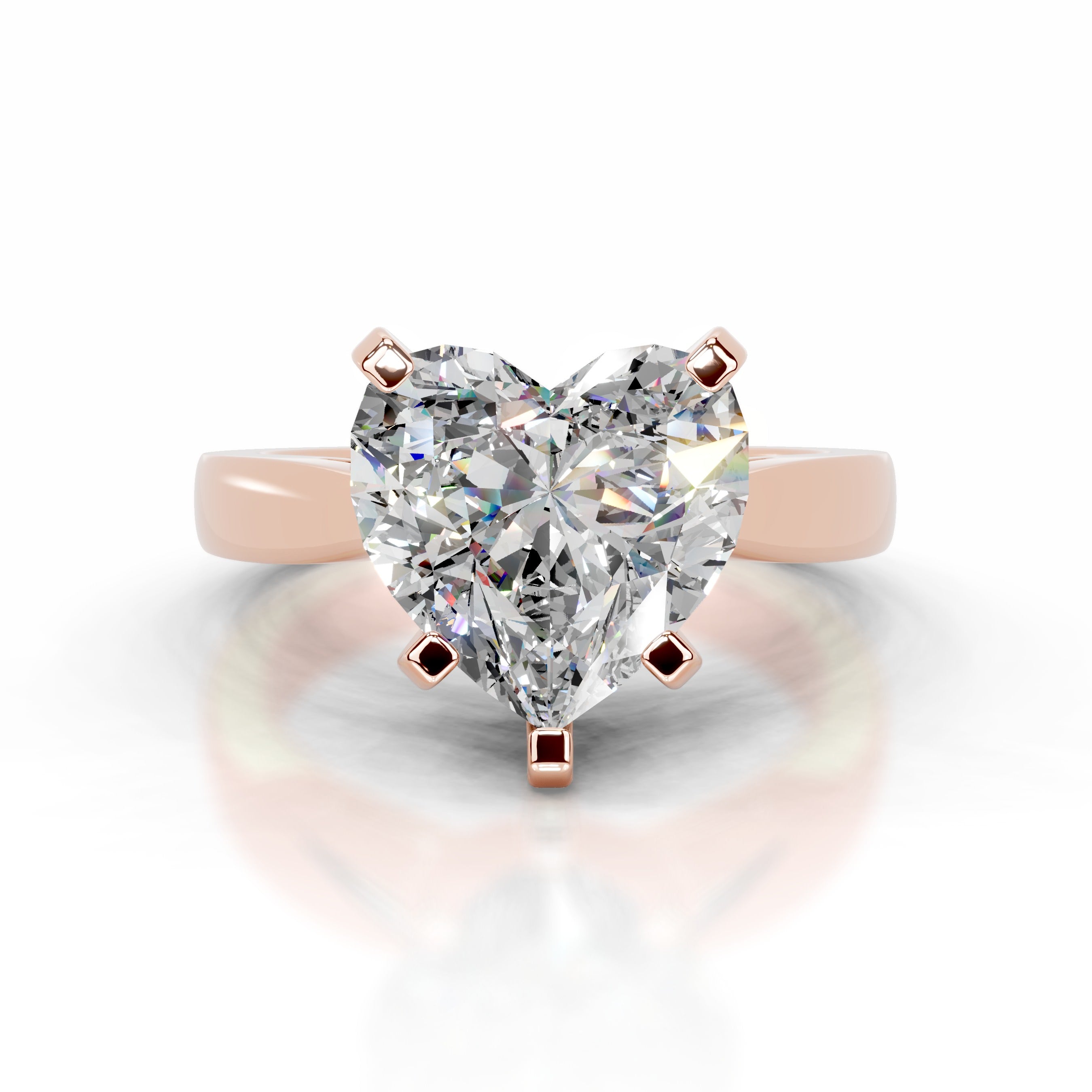 Diana Moissanite Ring - 14K Rose Gold、mySite、hinf8tx79