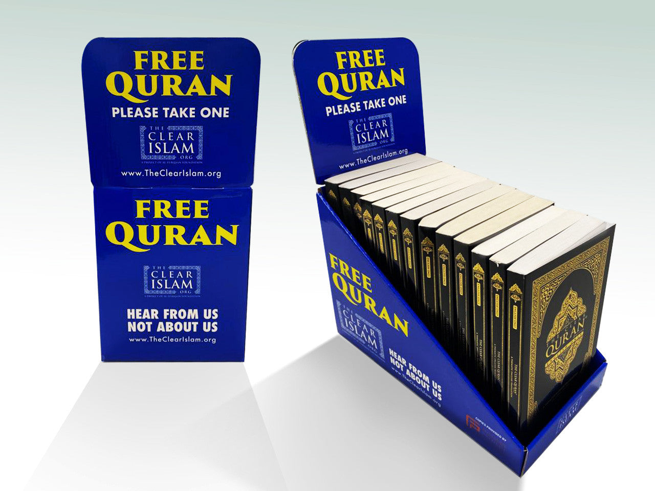 Counter Top Quran Display with The Clear Quran (13 copies)、mySite、topwebapps