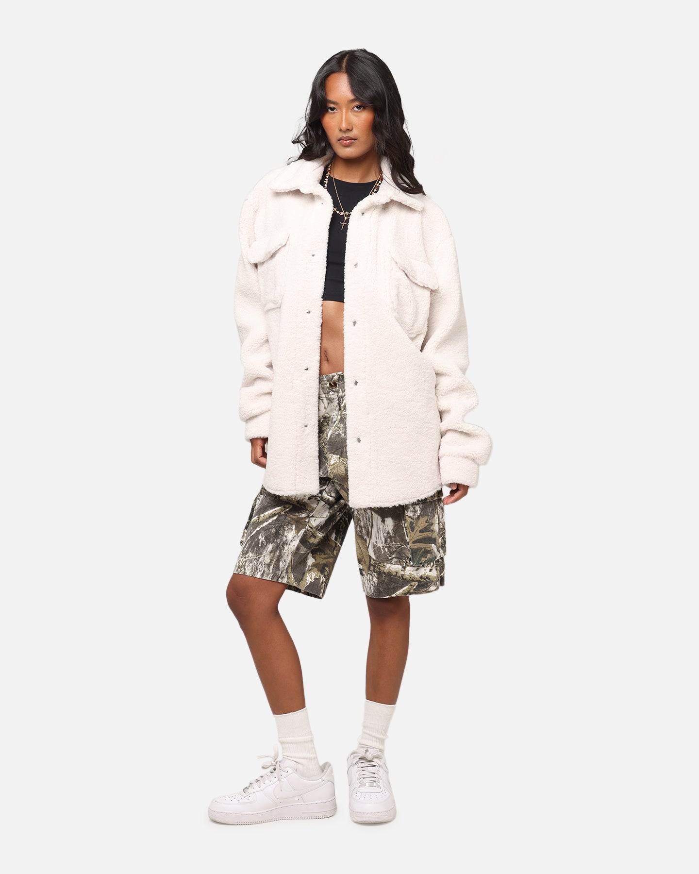 XXIII Shearling Fur Jacket Cream、mySite、zt4zffjzw