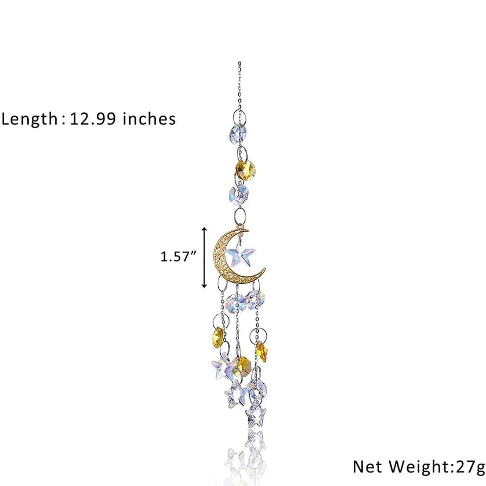 Acrylic Moon Suncatcher Crystal、mySite、g9winljtr