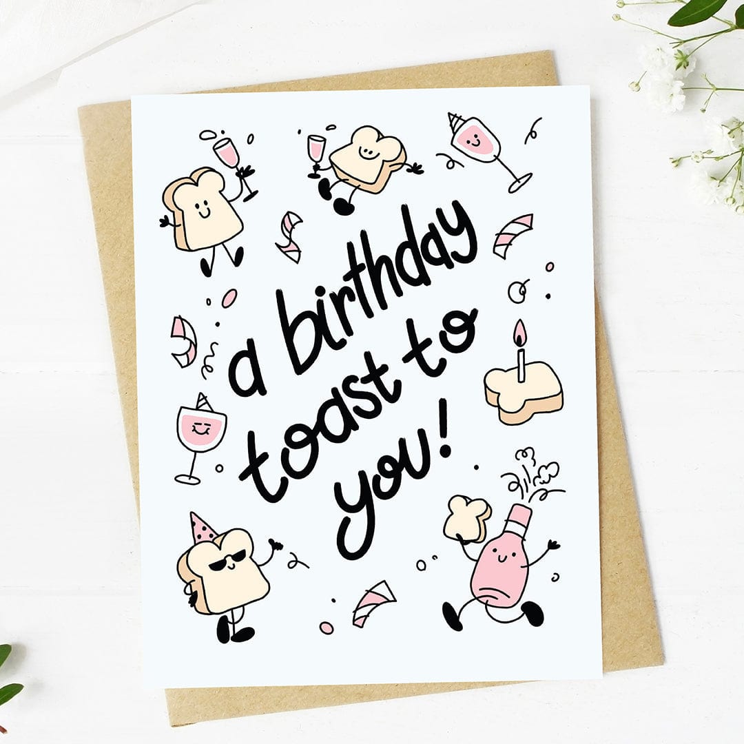  A birthday toast to you Cute Birthday Card、mySite、ghnorth