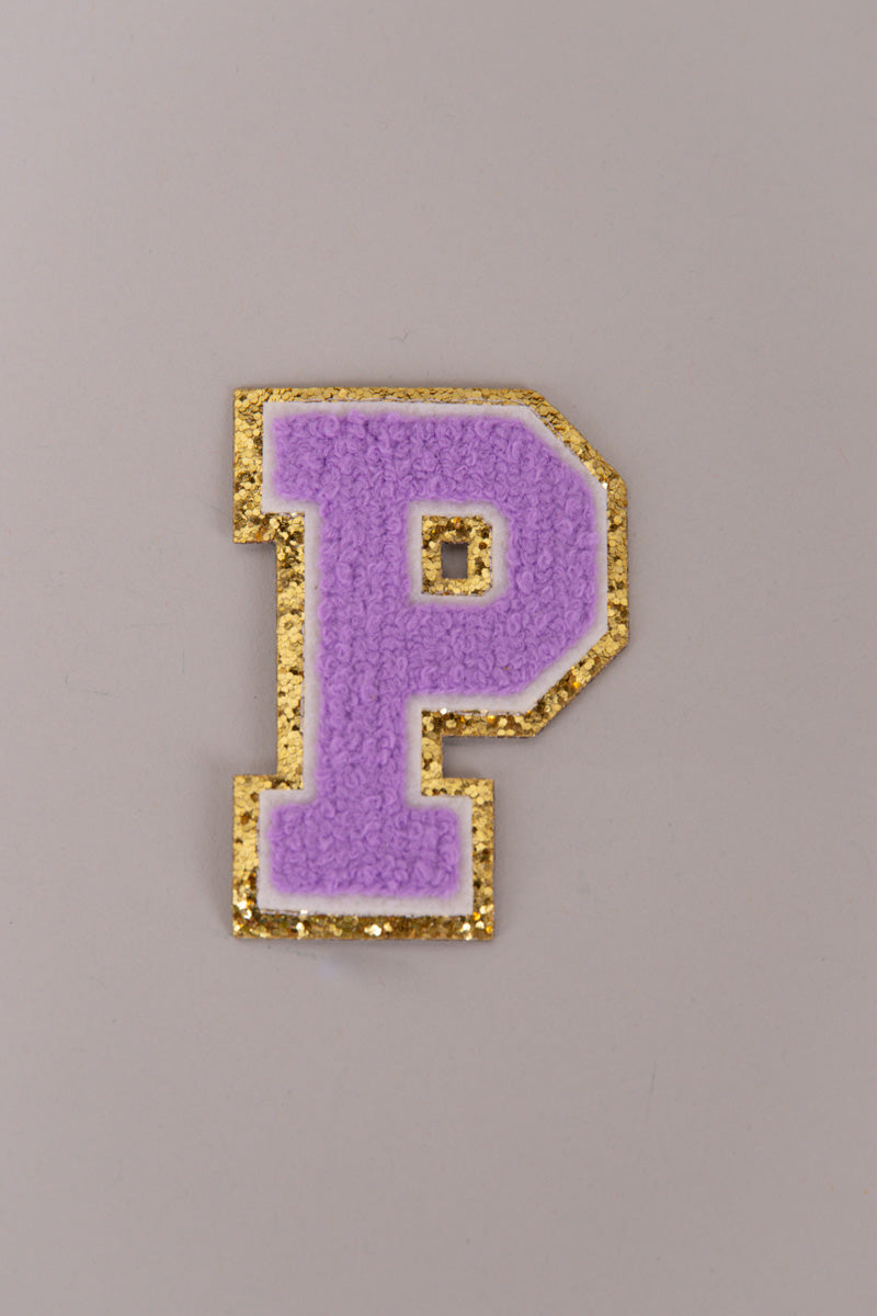 Chenille Adhesive Letter Patches- Purple 5.5cm、mySite、hinf8tx79