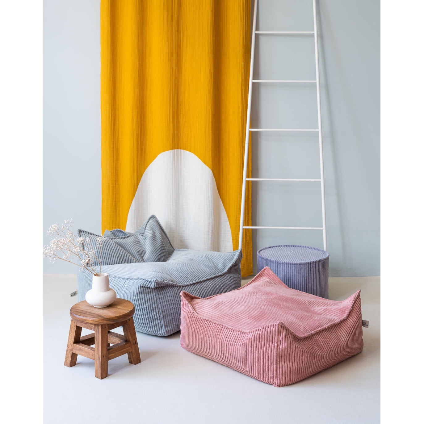 Pink Mousse Square Ottoman、mySite、gigharbornorthrealestate