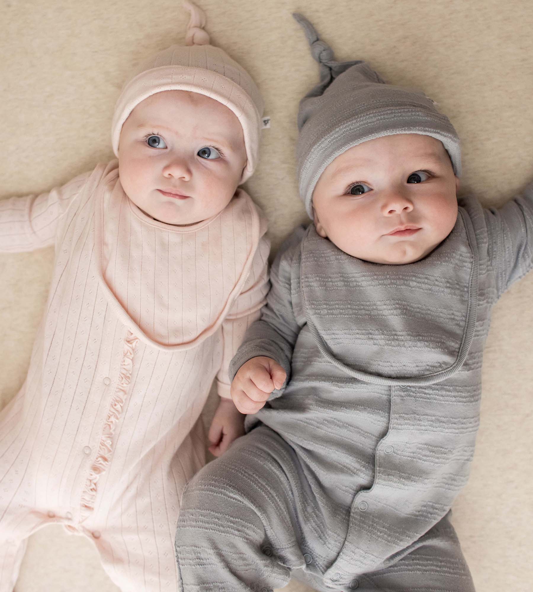  Organic Cotton Jumpsuit, Bib & Hat 3 Piece Set - Quarry、mySite、layawaytickets
