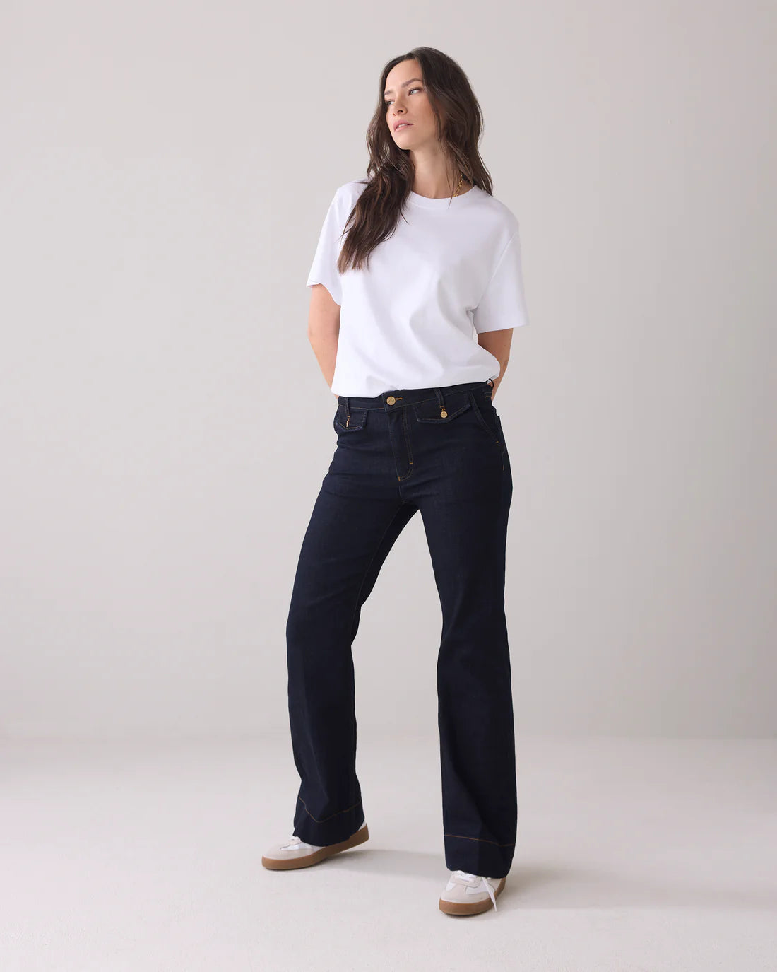 Summum Comfort Stretch Flared Jeans、mySite、noshort