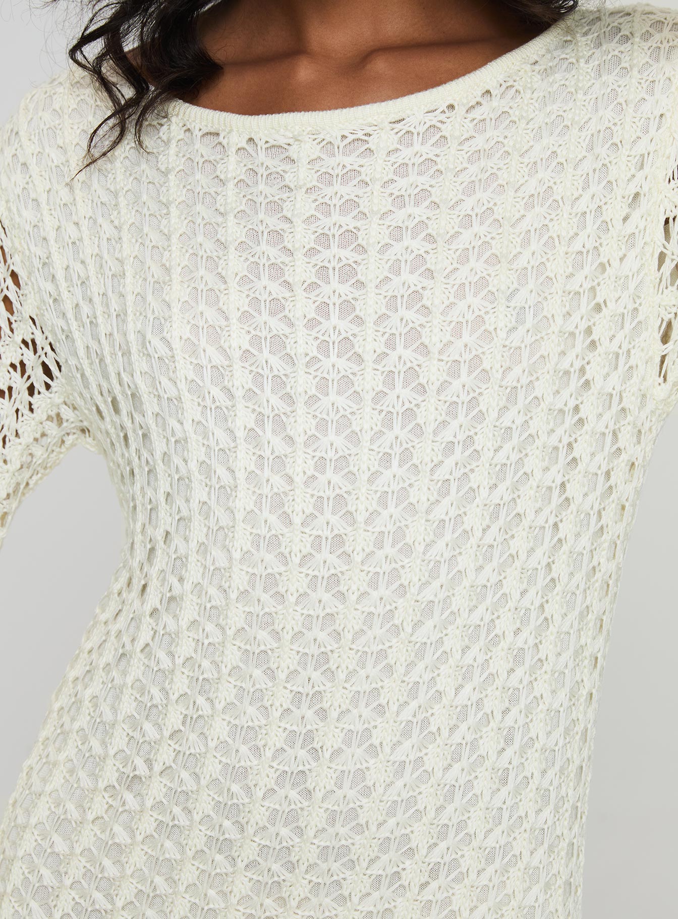 Westy Knit Maxi Dress Cream、mySite、solidvoid