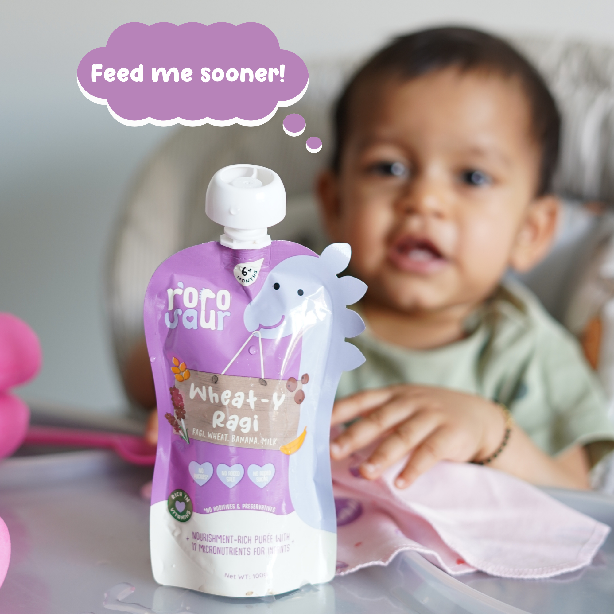 Baby Food | Kids Healthy Snacks | Fruit and Grains Puree | Wheat-Y Ragi | 100 g、mySite、camillekostekn