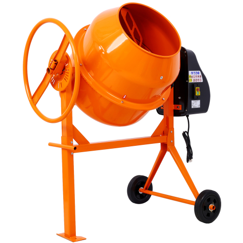 Cement Mixer,5 Cu. Ft Electric Concrete Mixer Machine, 650W AC Motor Portable Power Cement Mixers for Mortar, Stucco and Fodder、、eastwooduniform