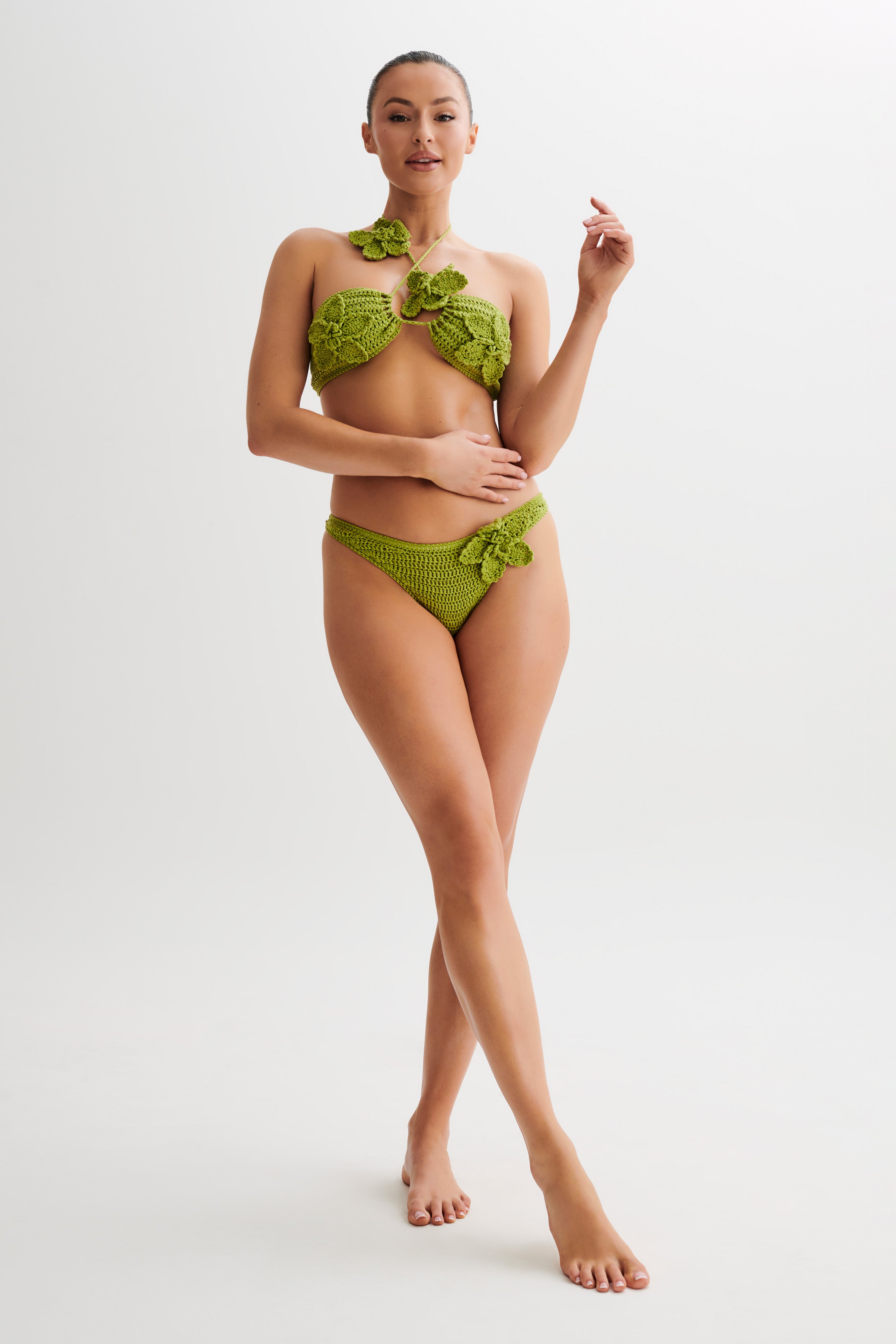 Skye Floral Crochet Tie Up Bikini Bottom - Apple、mySite、solidvoid