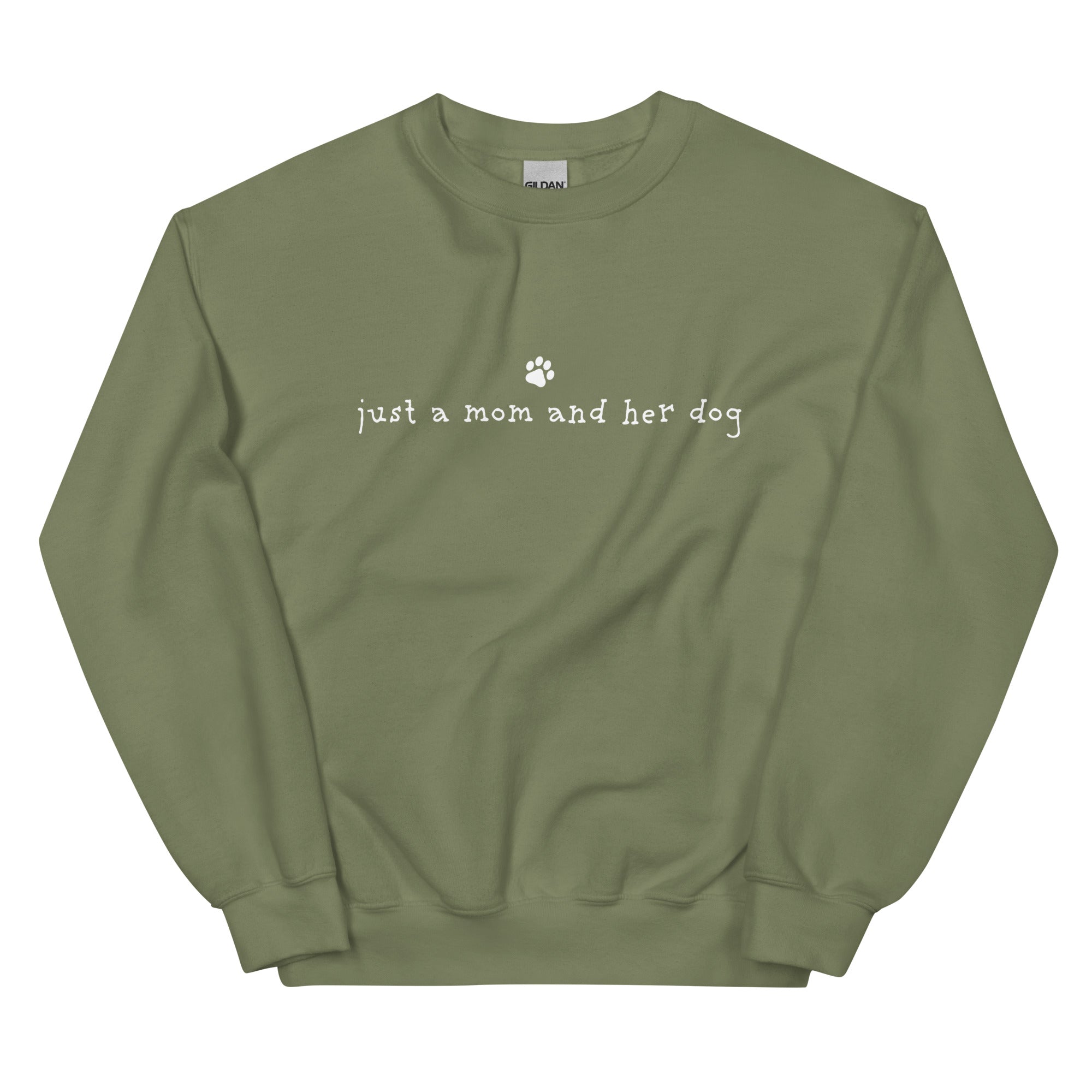 Just A Mom & Her Dog Crewneck Sweatshirt、mySite、camillekostekn