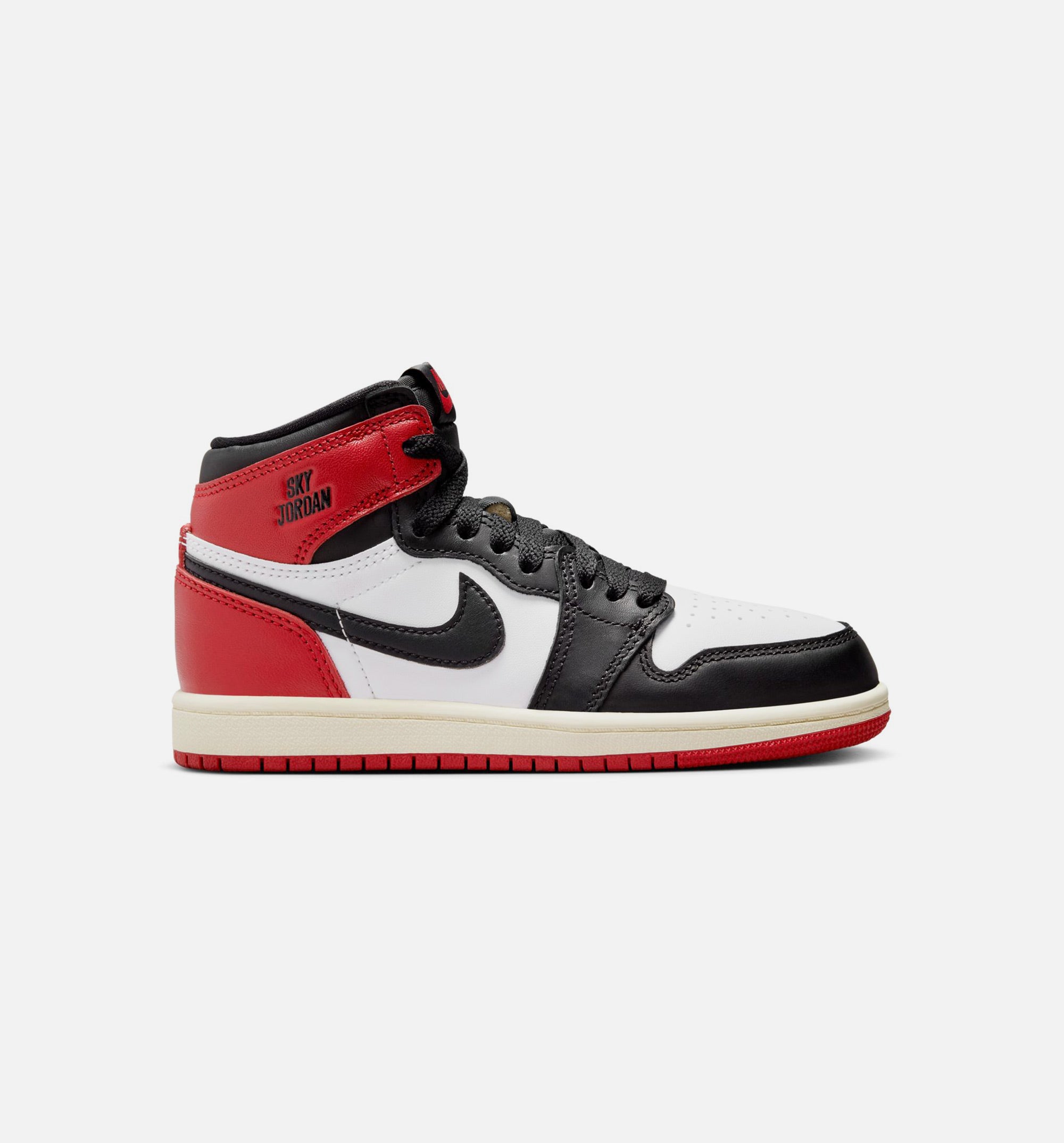Air Jordan 1 Retro High OG Black Toe Preschool Lifestyle Shoe - White/Black/Varsity Red/Sail、mySite、dreamappss