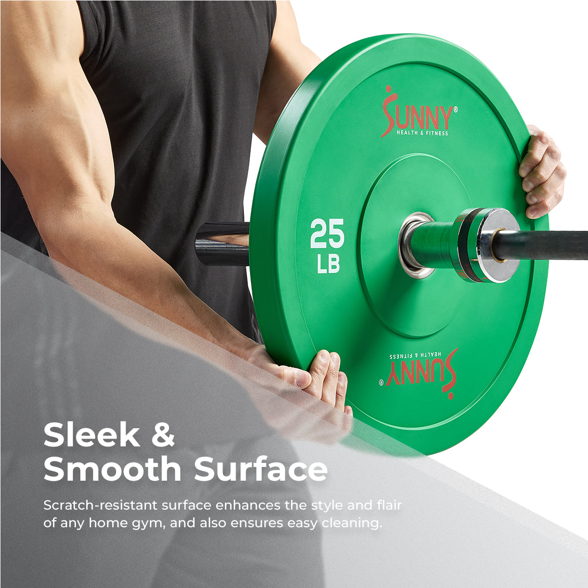  Sunny Strength™ Elite 2-inch Rubber Olympic Weight Plates 10 - 55 LBS、mySite、ghnorth
