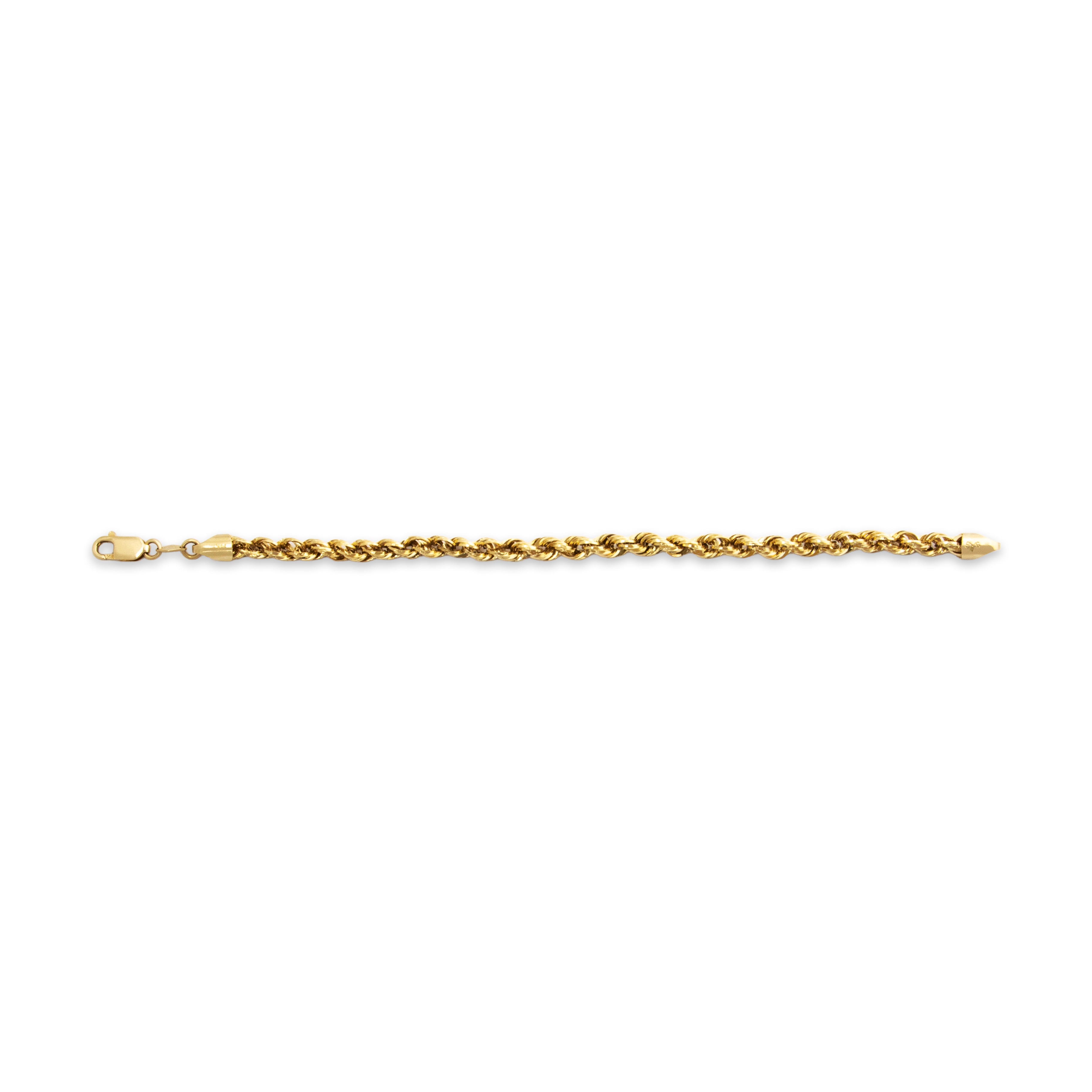 Vintage Lightweight 14k Yellow Gold Rope Bracelet 7.25、mySite、hinf8tx79