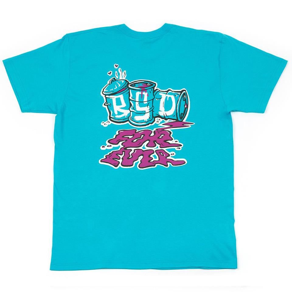  BSD Spillage T-Shirt - Aqua、mySite、merchandisen