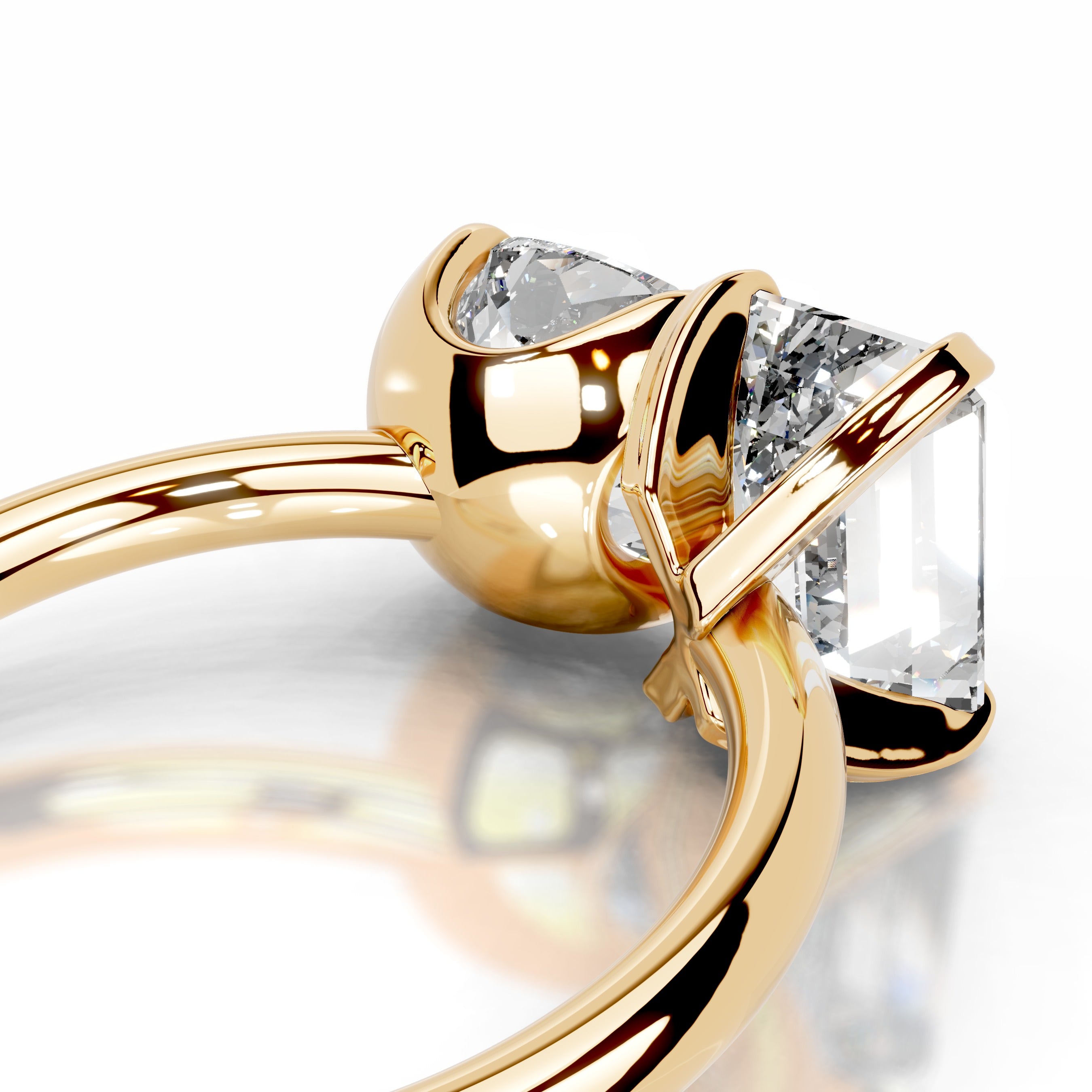Dominique Lab Grown Diamond Ring - 18K Yellow Gold、mySite、hinf8tx79