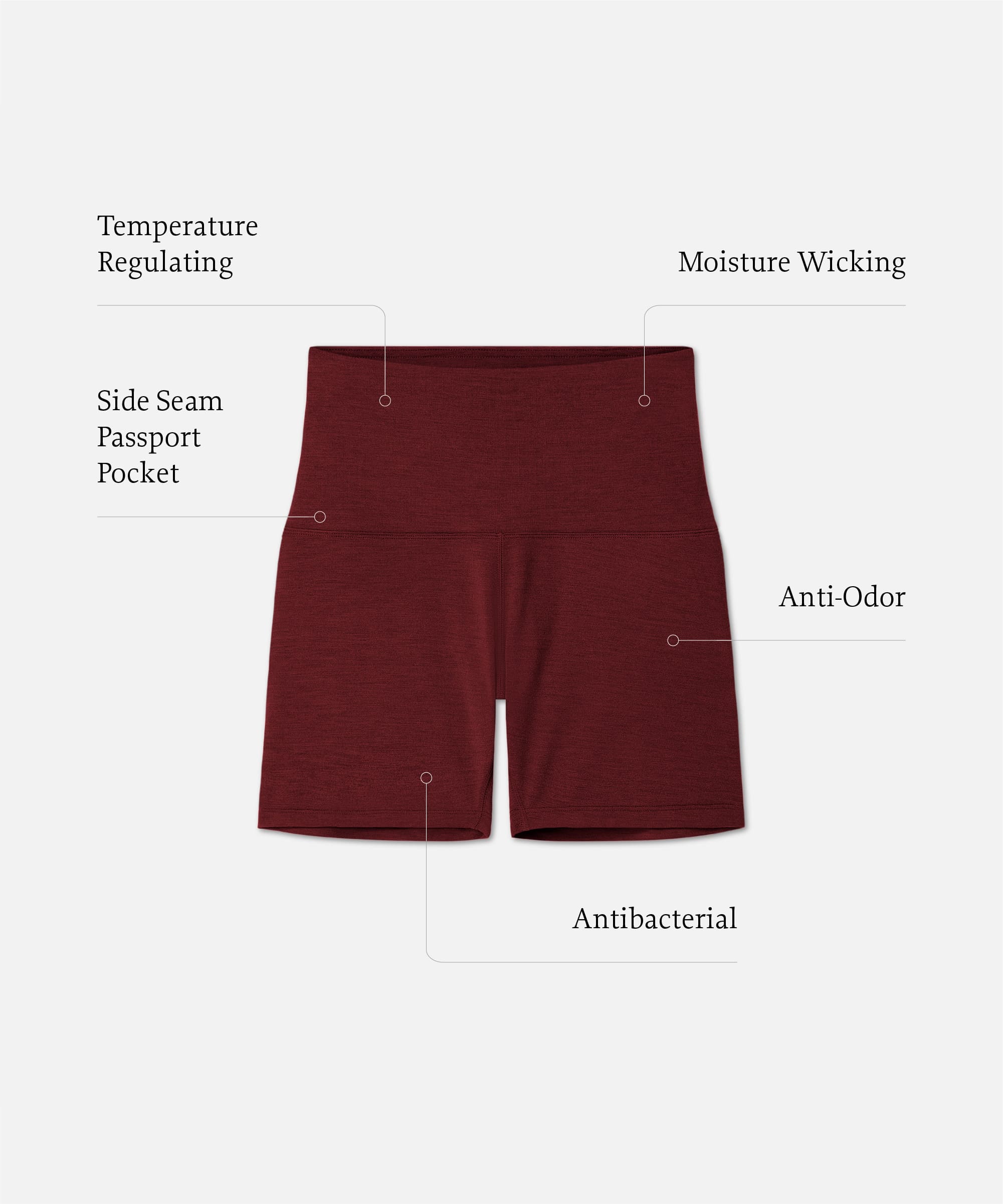 Women's Merino Bike Shorts、mySite、noshort
