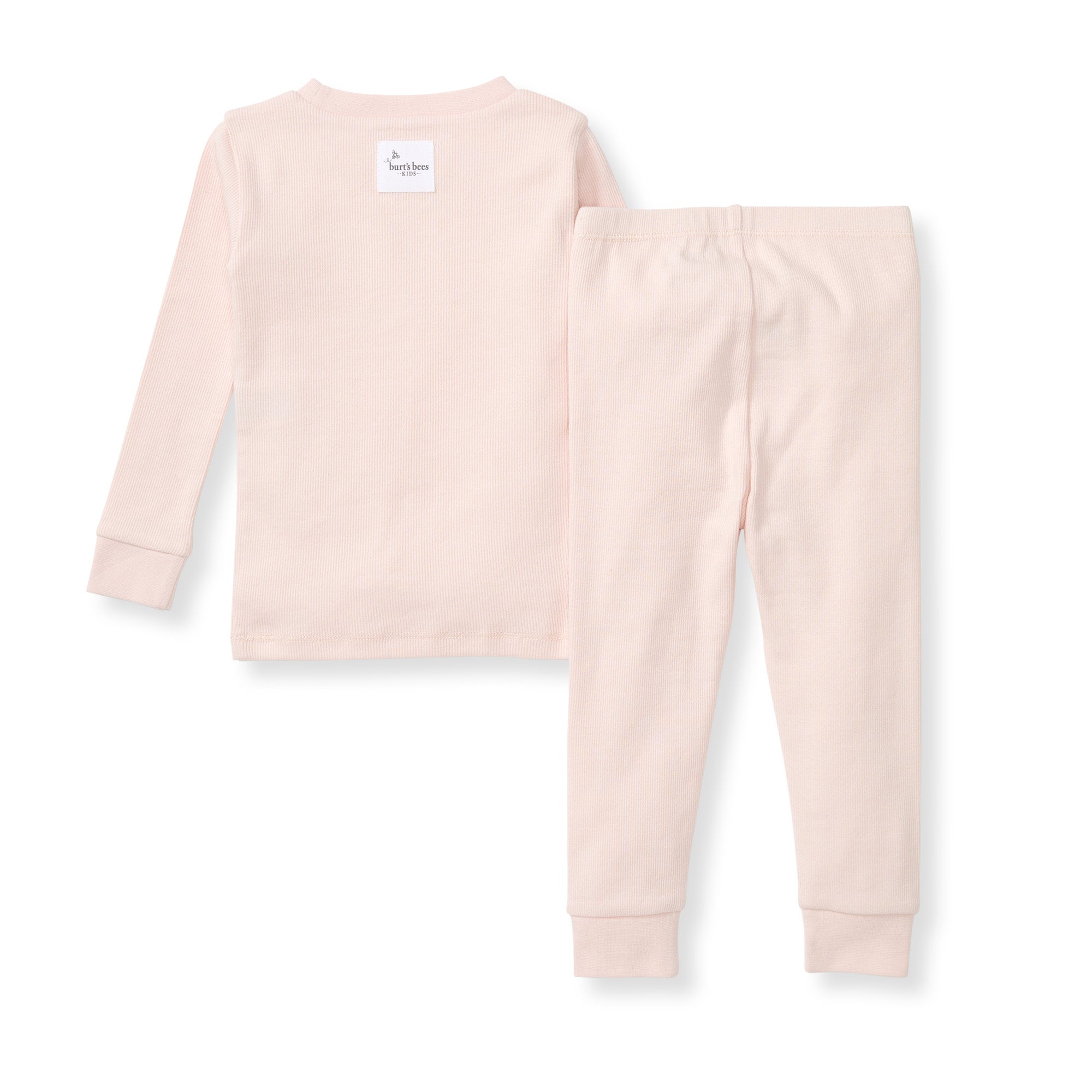 Solid Rib Organic Cotton Two-Piece Pajamas - Ranunculus、mySite、g9winljtr