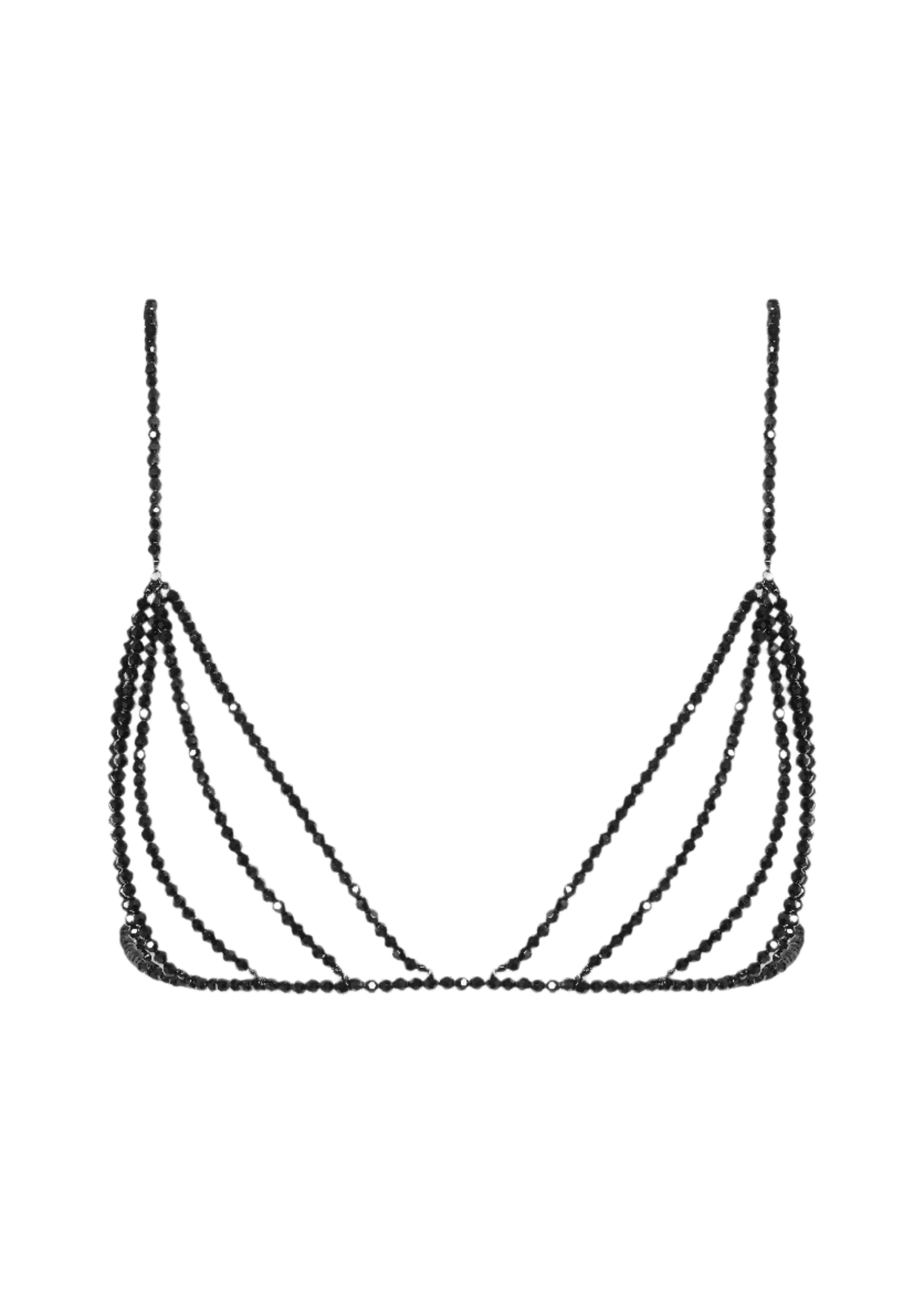  Les Fetiches - A Ton Cou Cupless Triangle Bra (Black)、mySite、justintrudeaud