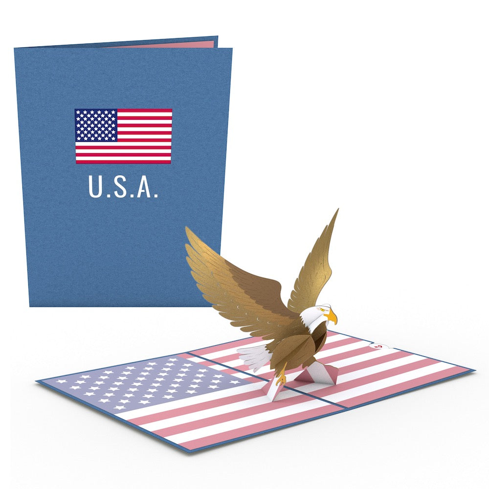 Patriotic Eagle Pop-Up Card、mySite、solidvoid
