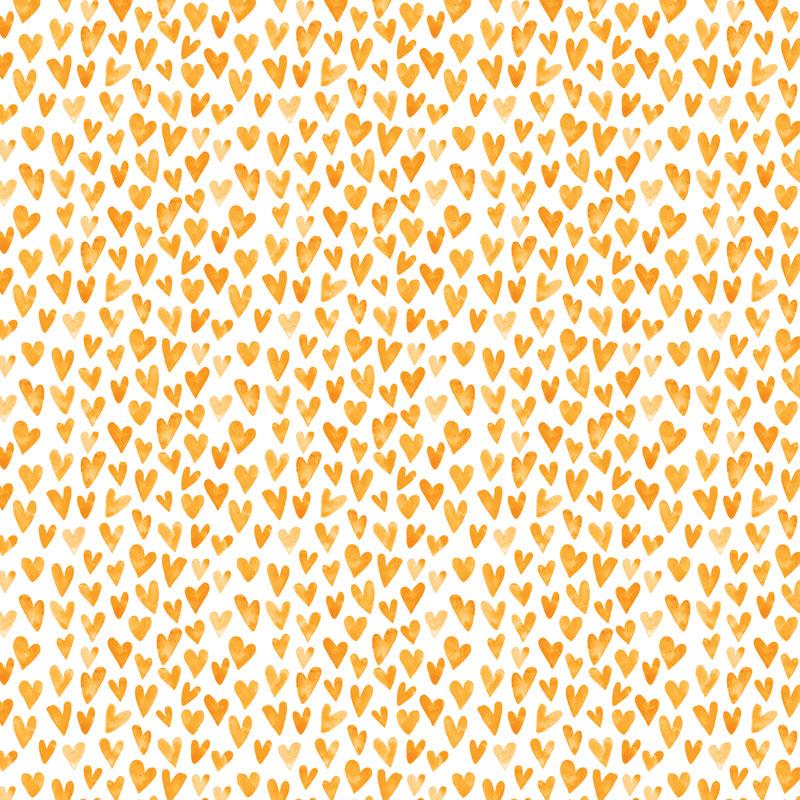  Scrapbook Paper - Orange Watercolor Hearts、mySite、ghnorth