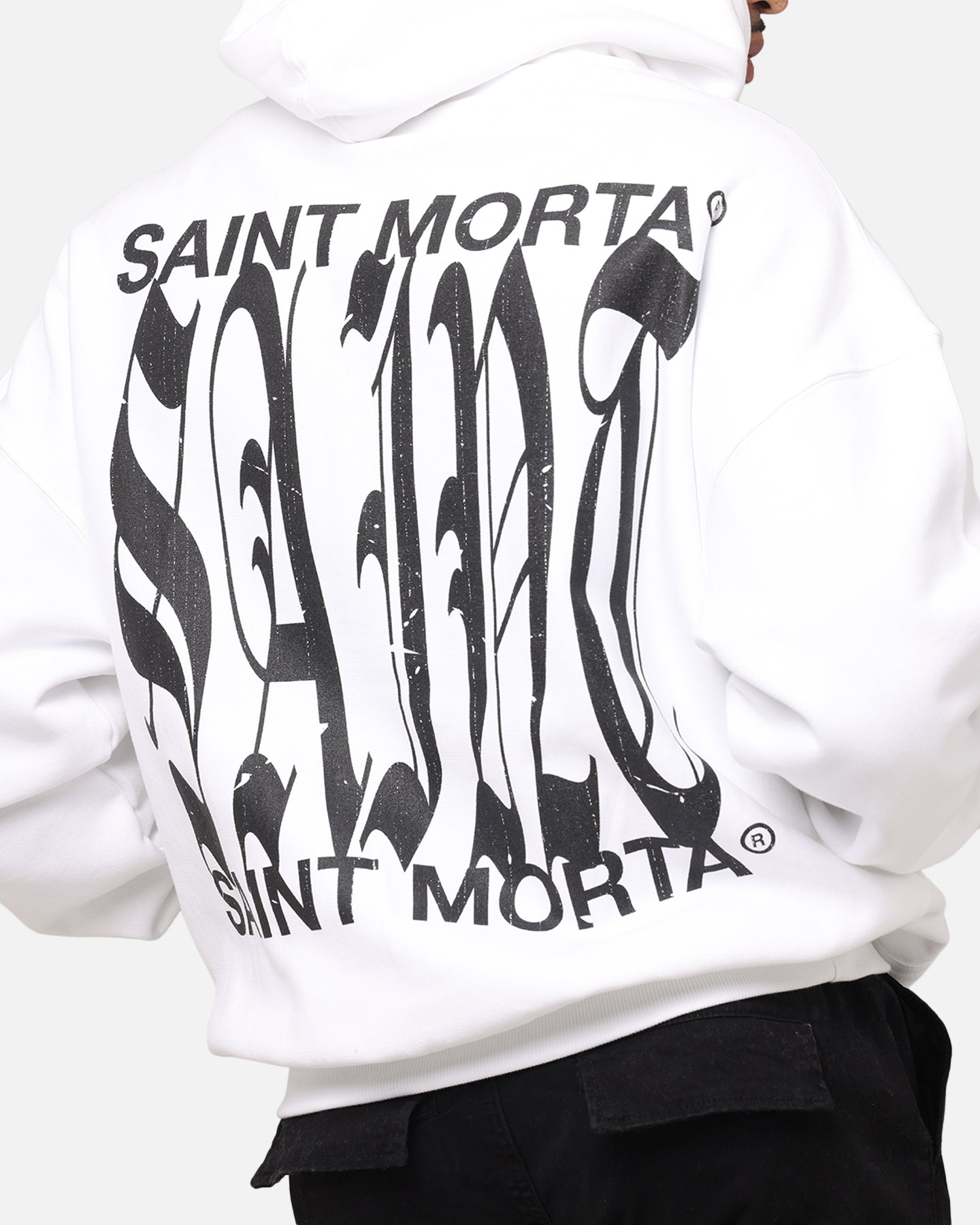 Saint Morta Ye Old Boxy Hoodie White、mySite、zt4zffjzw