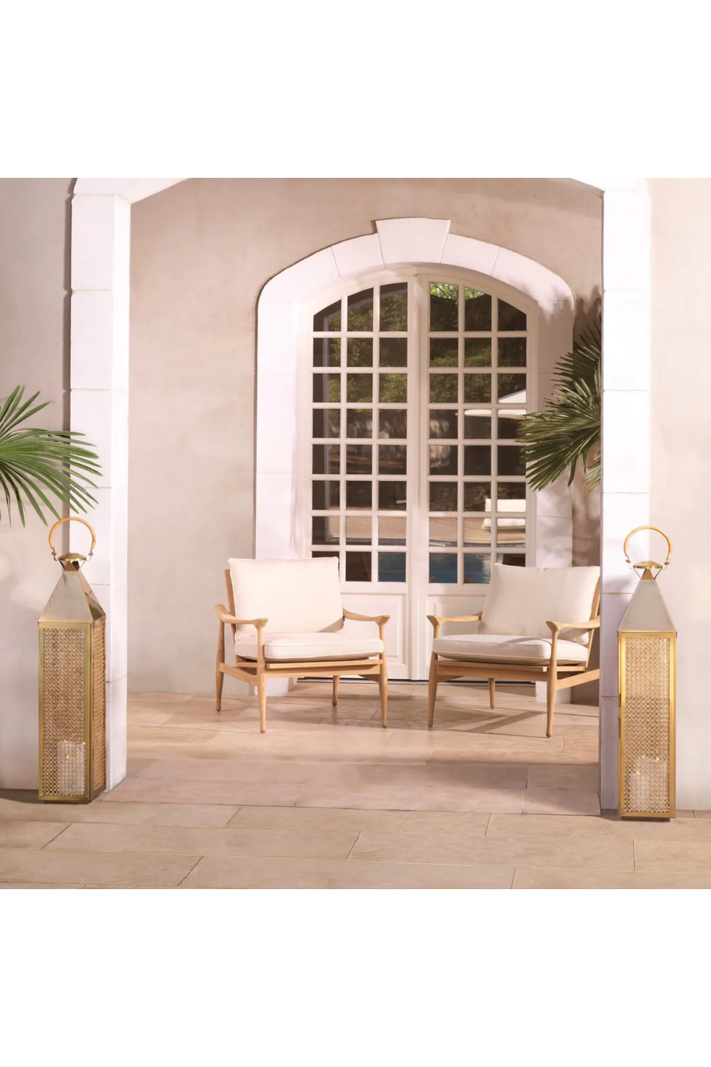 Natural Teak Outdoor Lounge Chair | Eichholtz Manzo、mySite、neckold