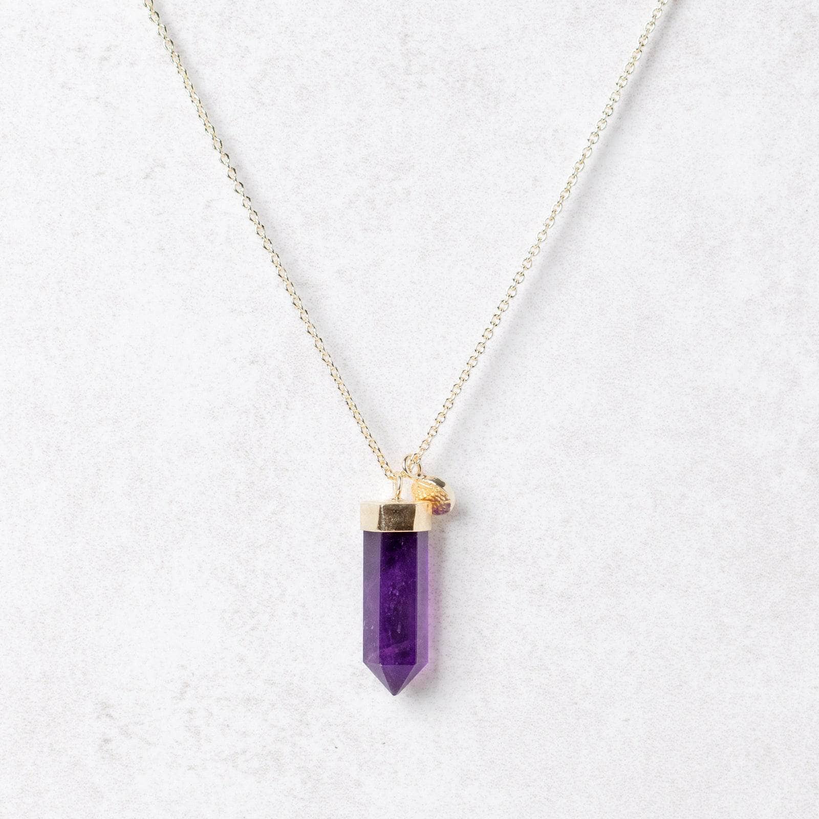 Amethyst Crystal Point Necklace、mySite、hinf8tx79