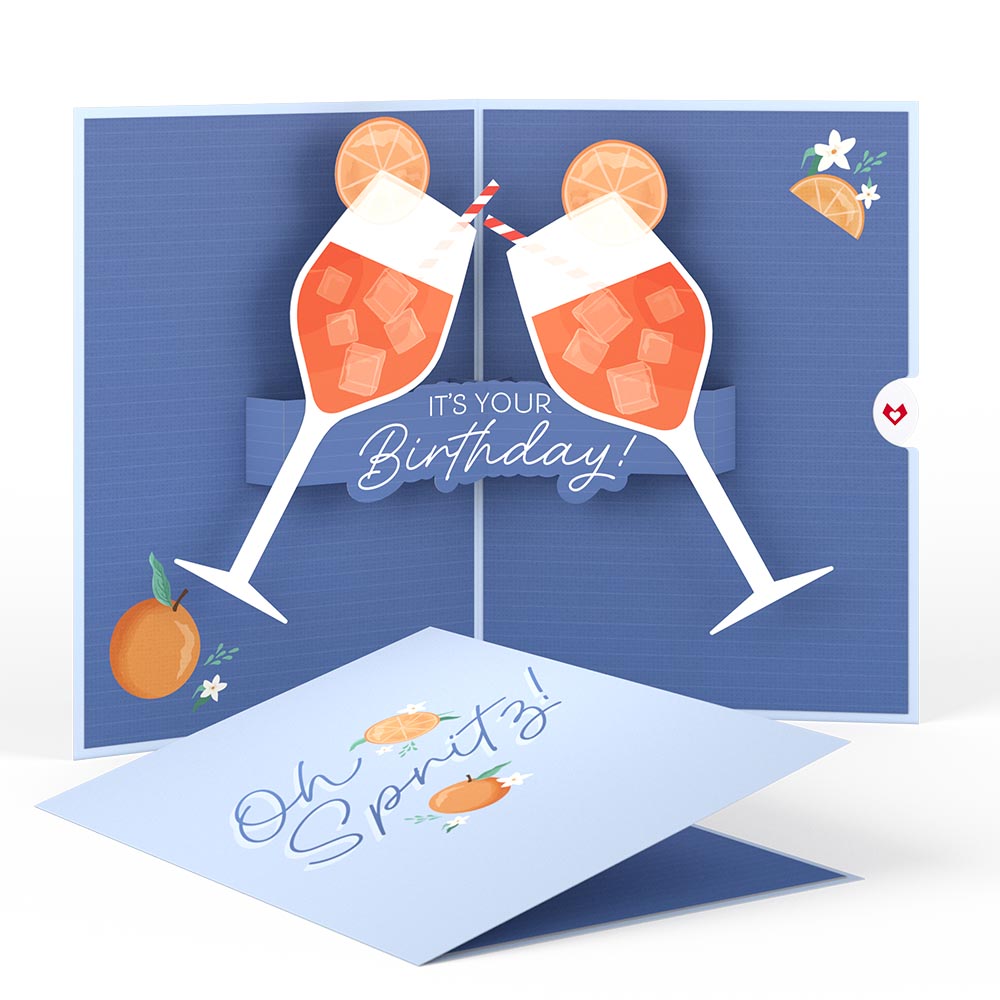 Oh Spritz! Birthday Pop-Up Card、mySite、solidvoid