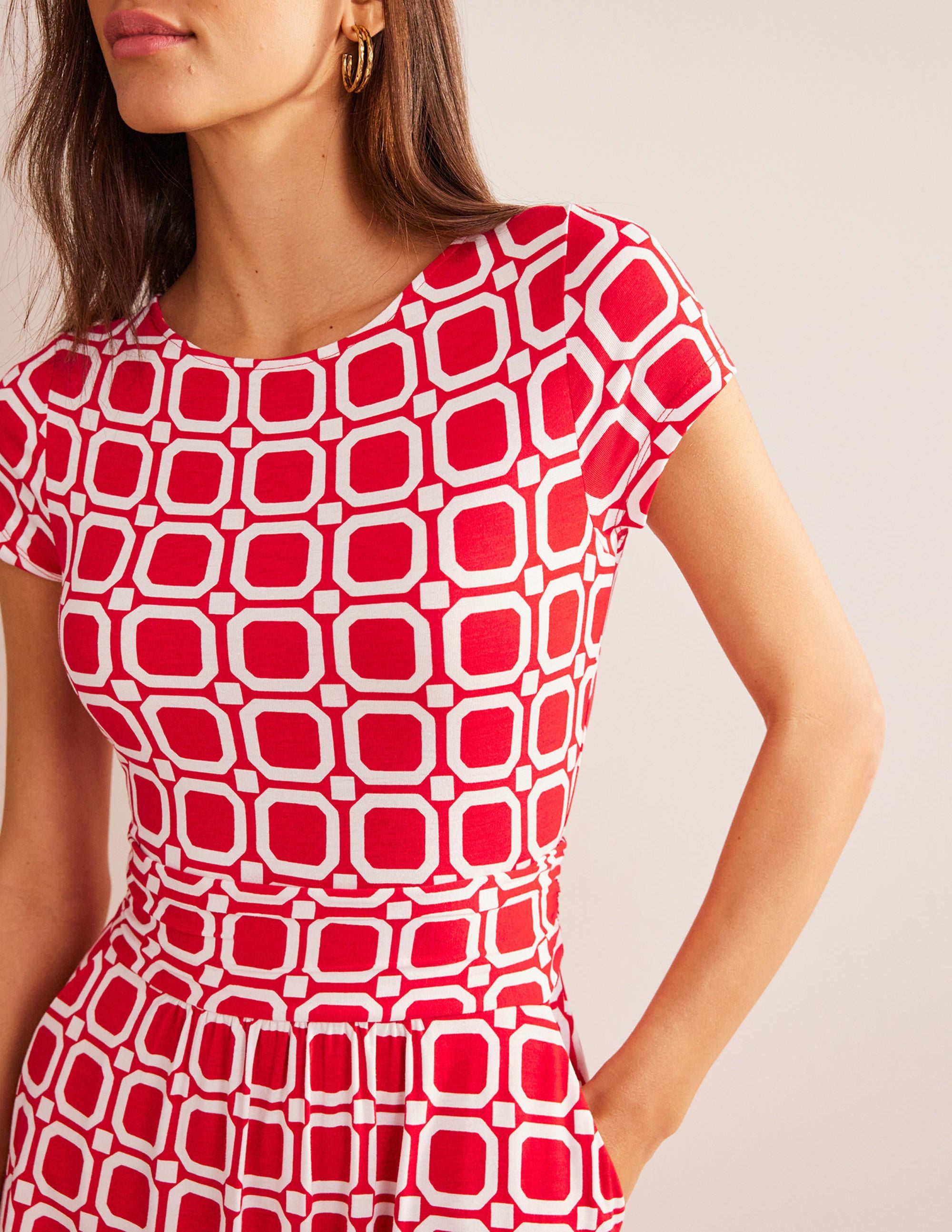  Amelie Jersey Dress-Hot Pepper, Block Cube、mySite、ashleygrahame