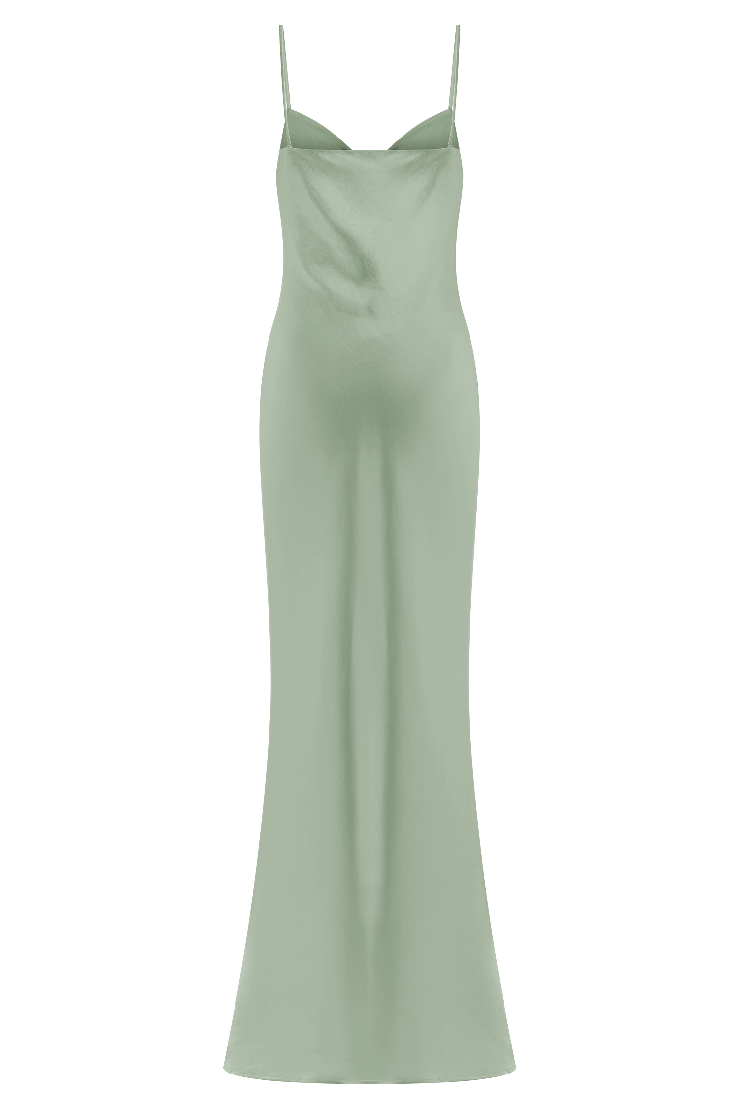 Lilly Sweetheart Satin Maxi Dress - Sage、mySite、solidvoid