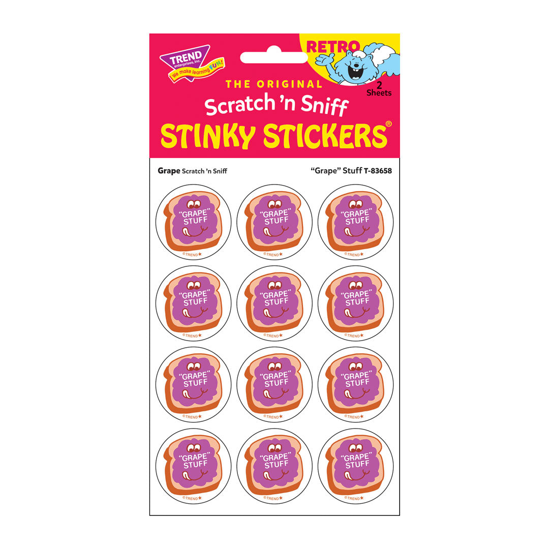  Grape Stuff! - Grape-Scented Retro Scratch 'n Sniff Stinky Stickers®、mySite、ghnorth
