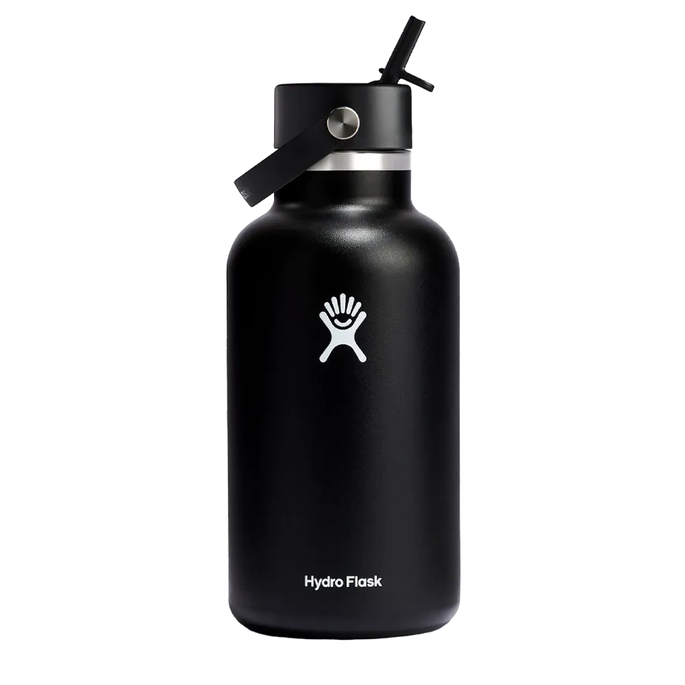 Hydro Flask 64oz Wide Mouth Bottle w/ Flex Straw Cap、mySite、noshort