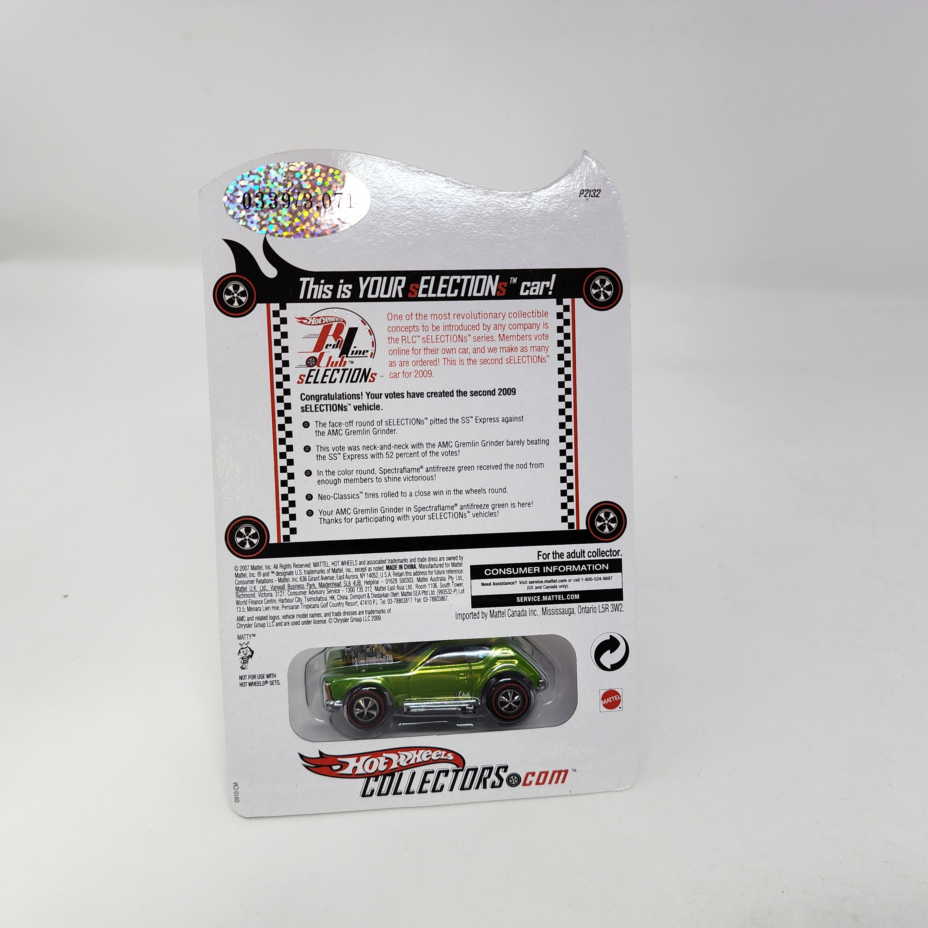 AMC Gremlin Grinder * Hot Wheels Red Line Club RLC sELECTIONs、mySite、hgirdovlk