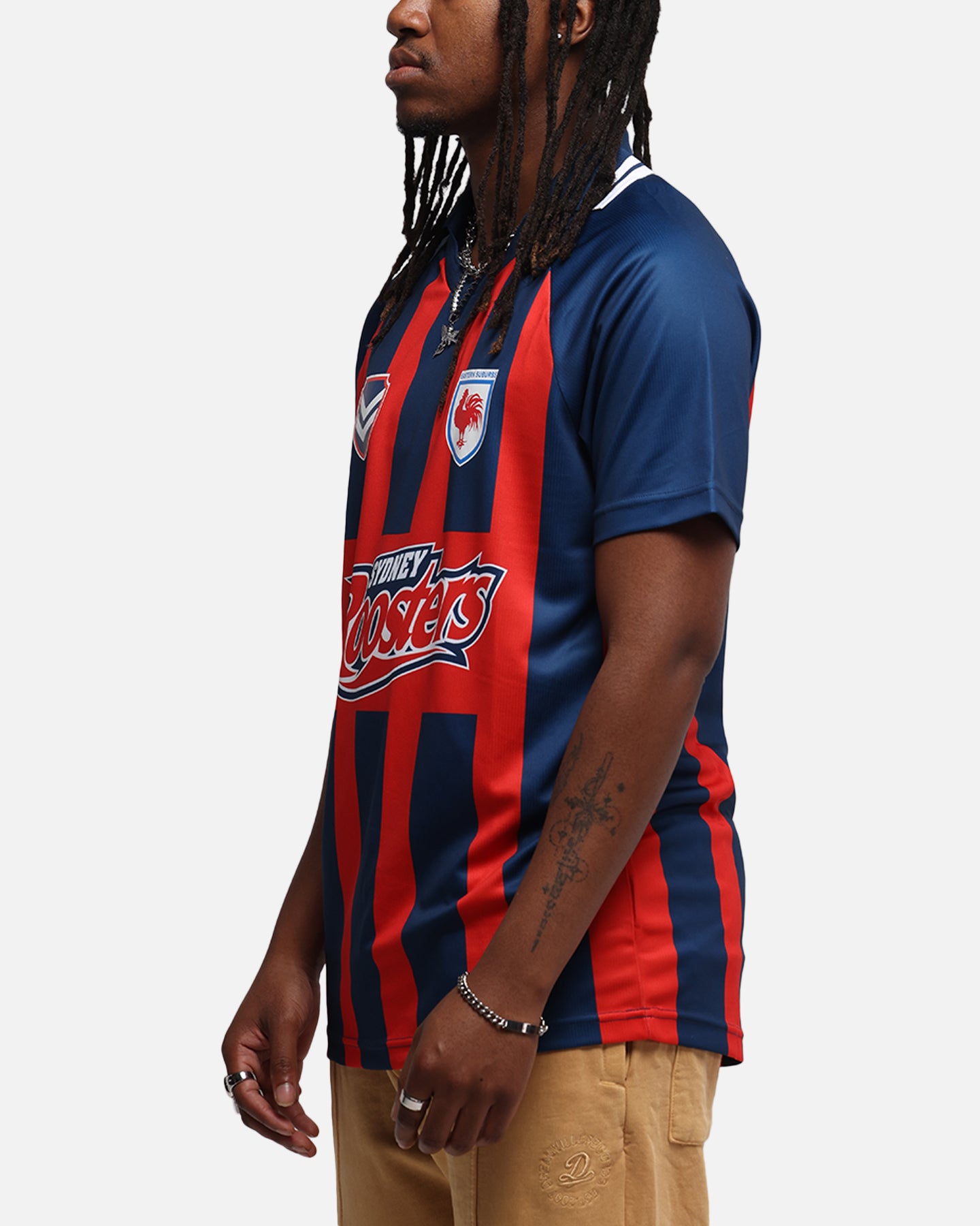 Bleacher Athletic Sydney Roosters NRL 1908 Collared T-Shirt Official Team Colour、mySite、zt4zffjzw