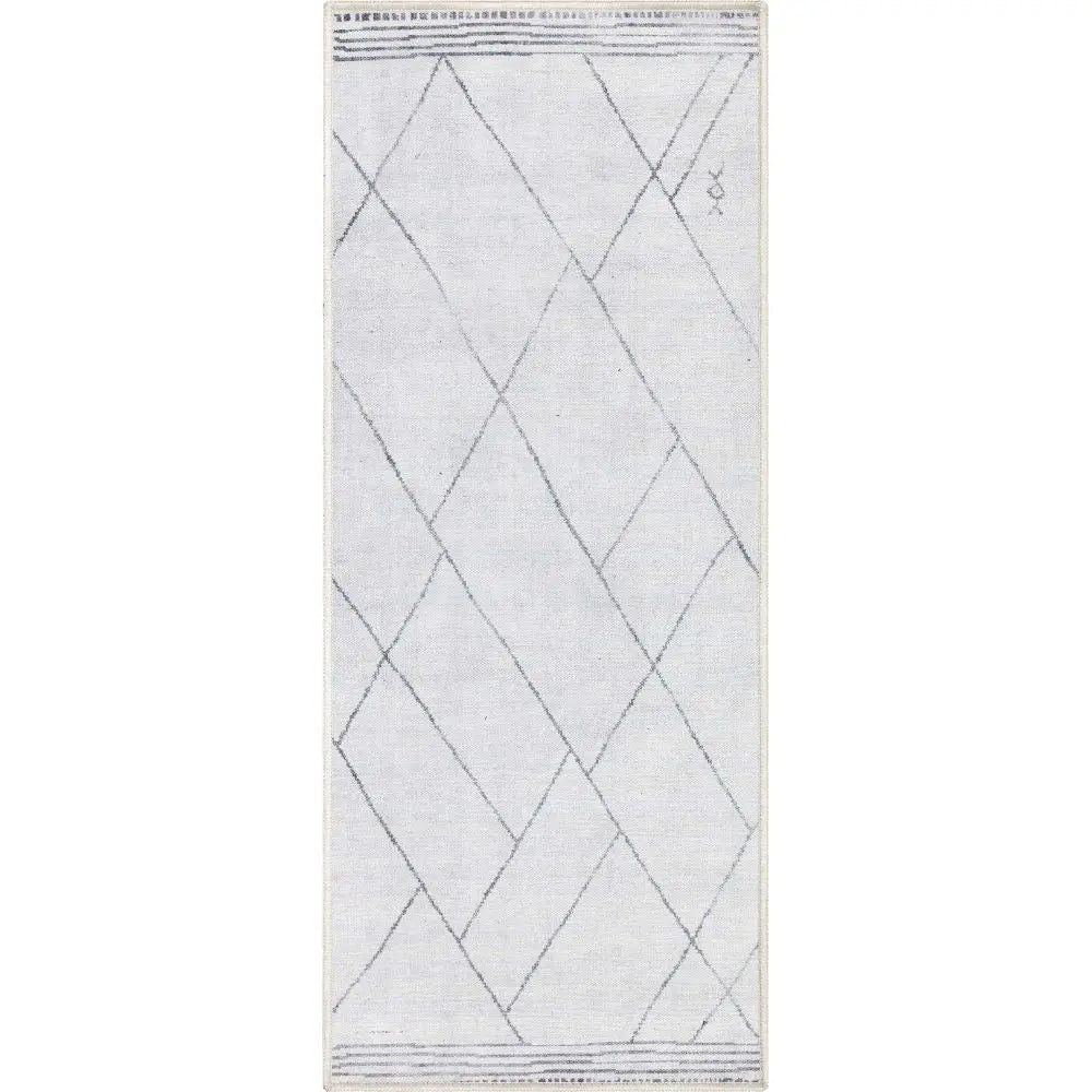 Bryn Moroccan Lattice Trellis Ivory Grey Area Flat-Weave Rug、mySite、gigharbornorthrealestate