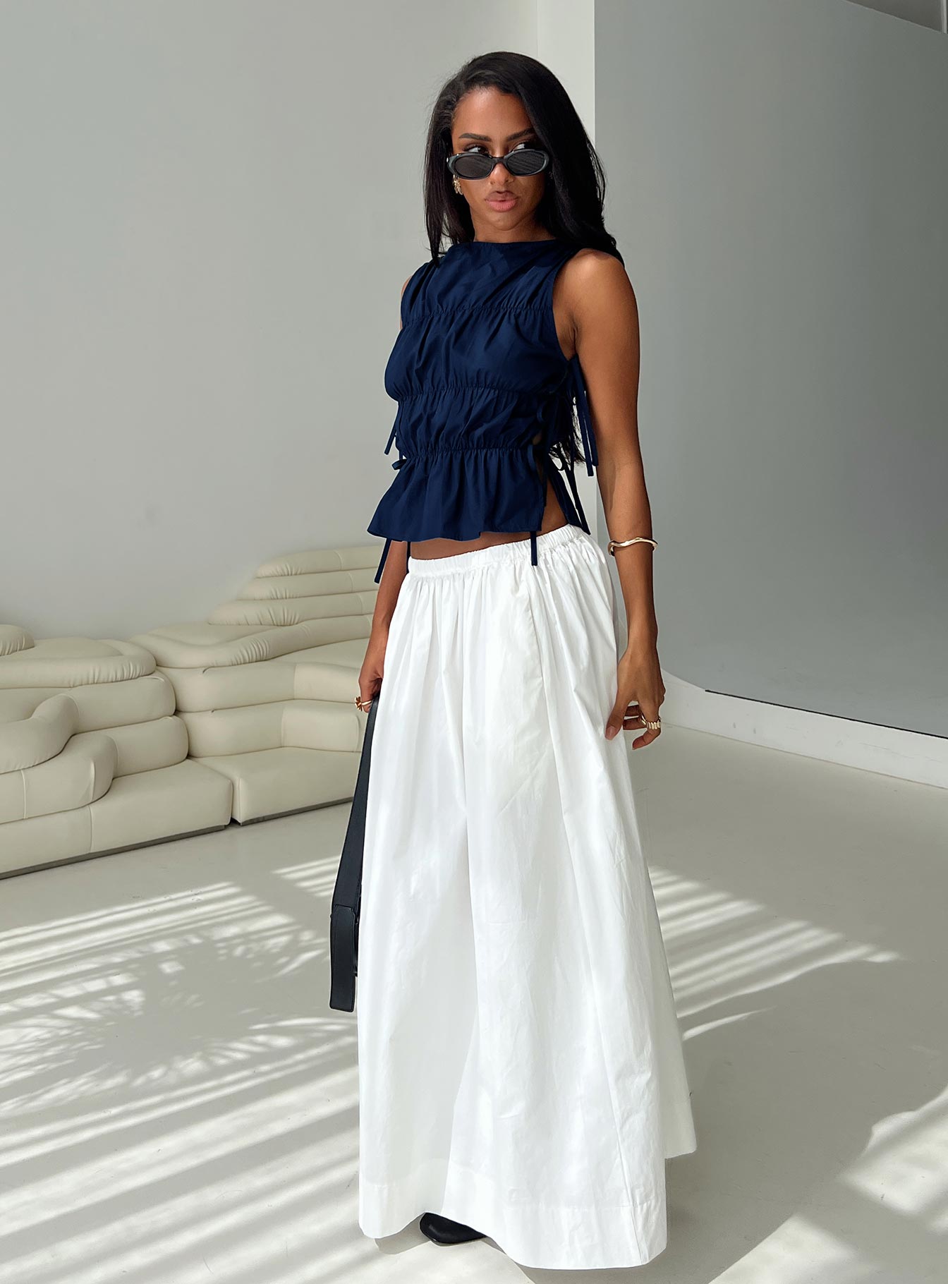 Endless Summers Tie Side Top Navy、mySite、solidvoid