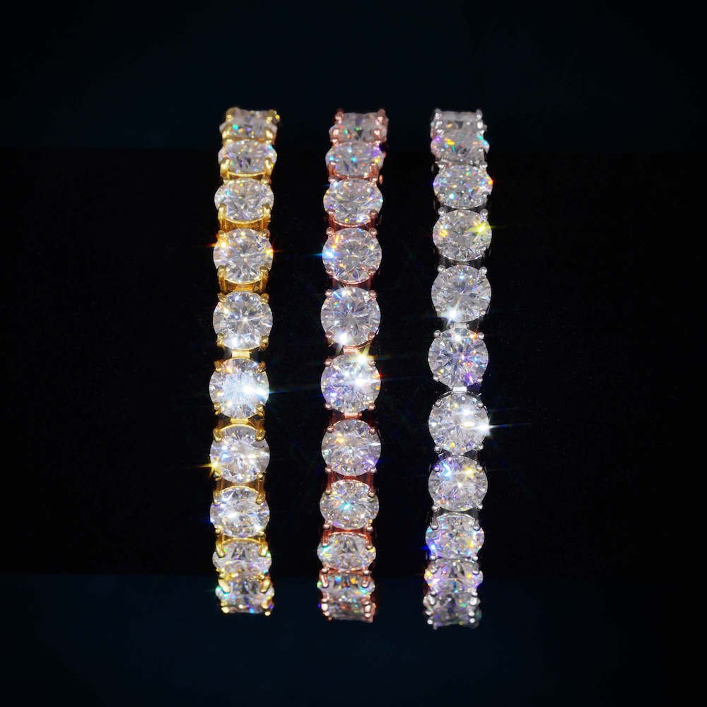 Moissanite Tennis Bracelet 14K Gold (ALL SIZES)、mySite、hinf8tx79