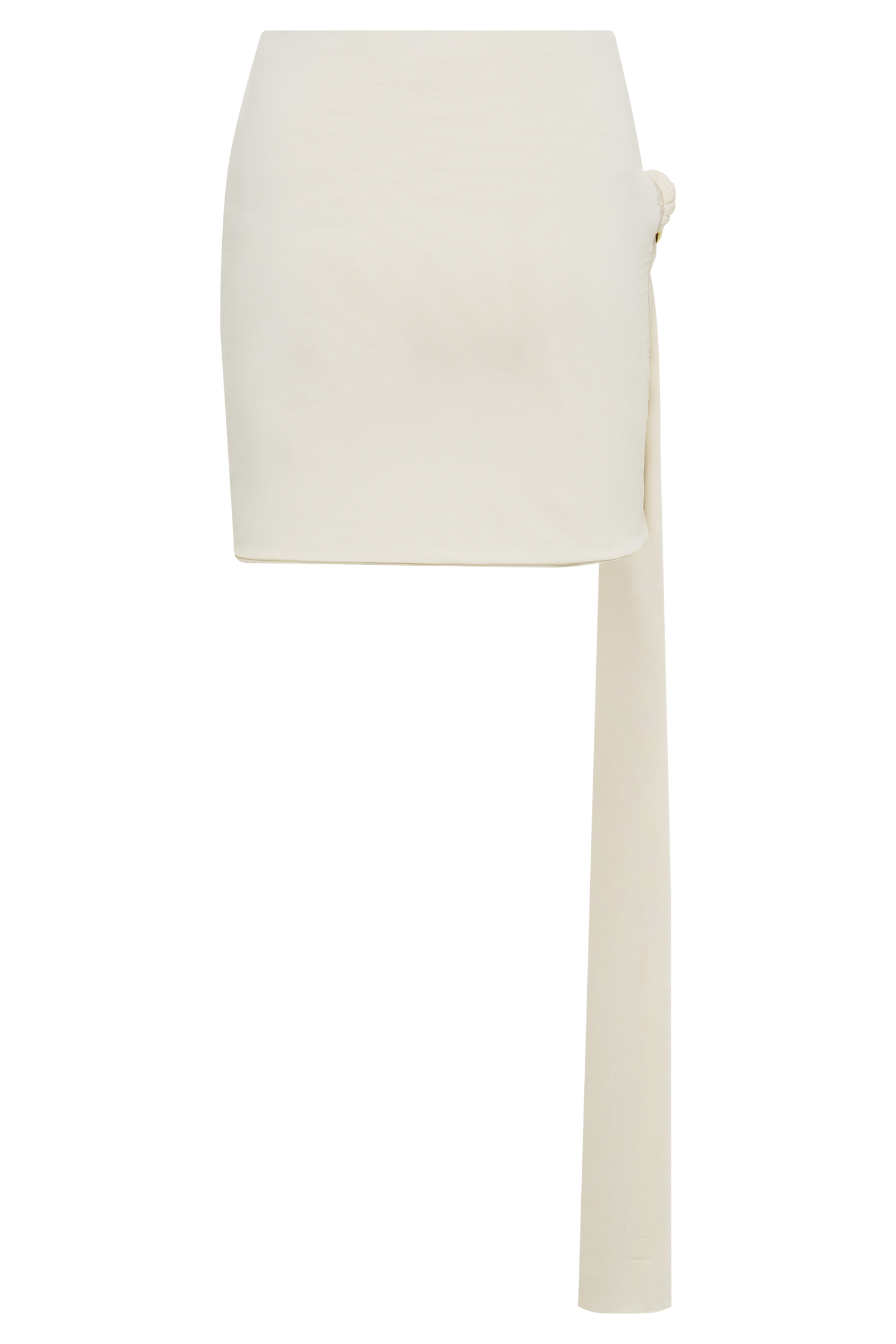 Maggie Slinky Mini Skirt With Shell Hardware - Ivory、mySite、solidvoid