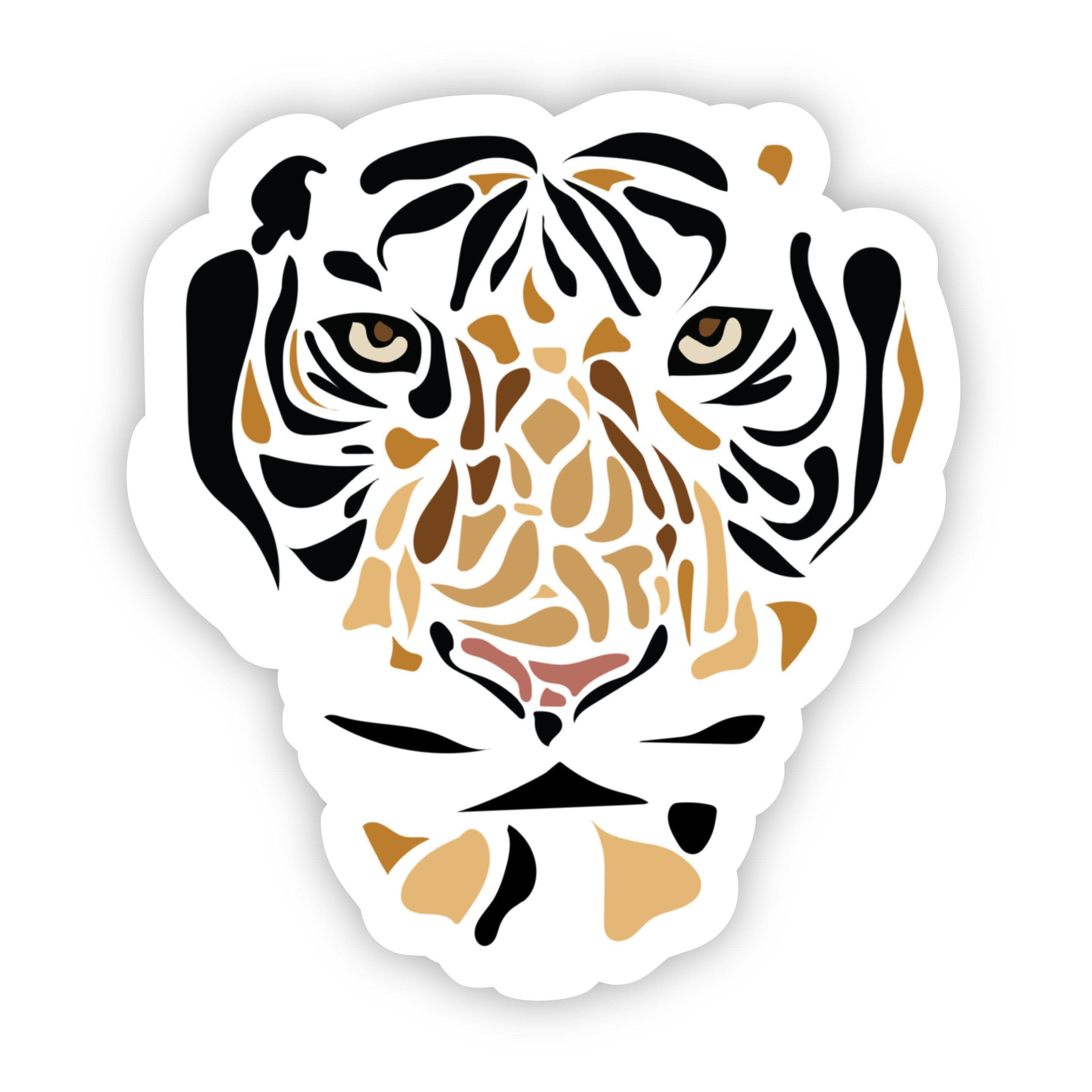  Mosaic Tiger Sticker、mySite、elrpsem3k