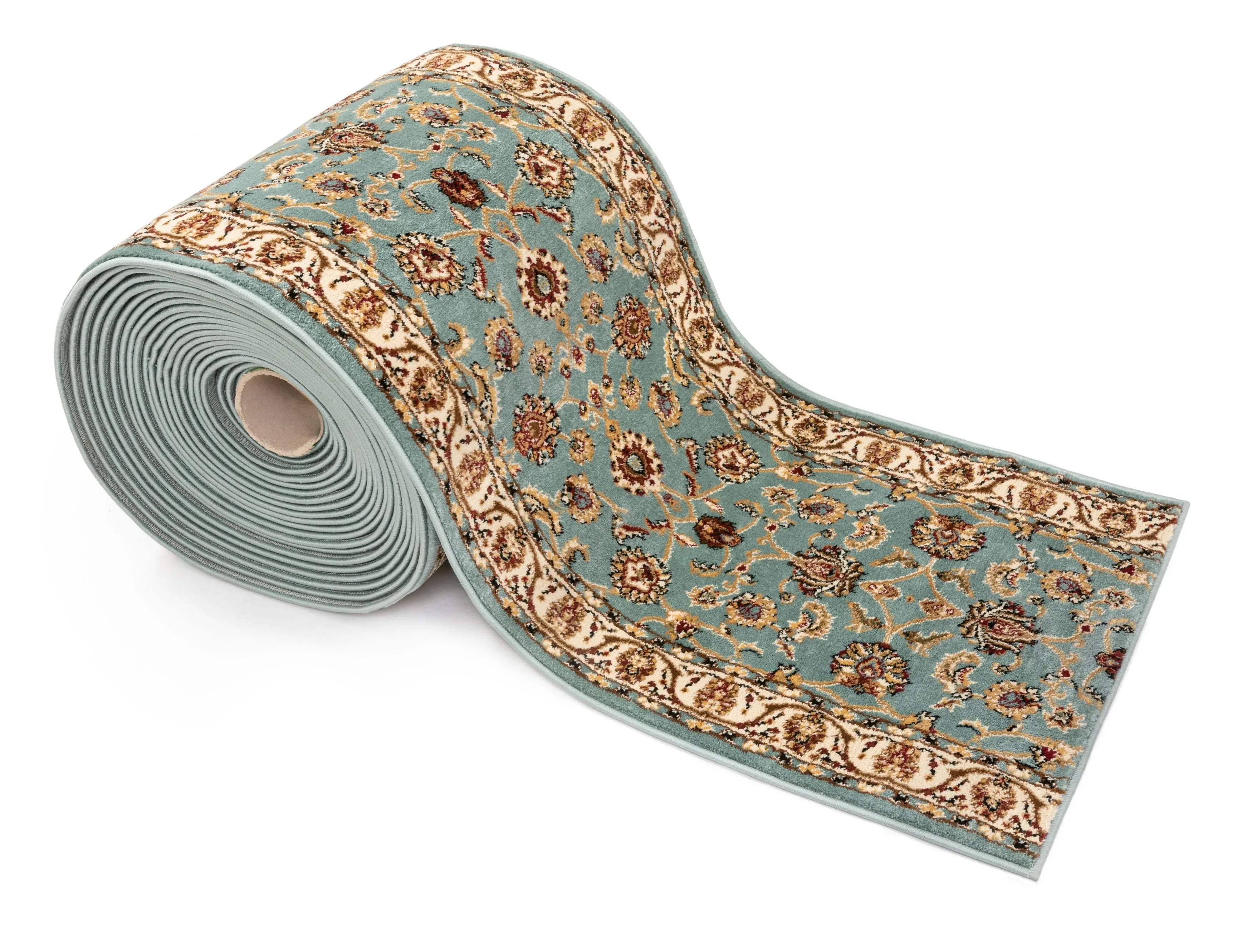 Sarouk Custom Size Runner Traditional Light Blue 27 Inch Wide x Choose Your Length Hallway Runner Rug、mySite、gigharbornorthrealestate